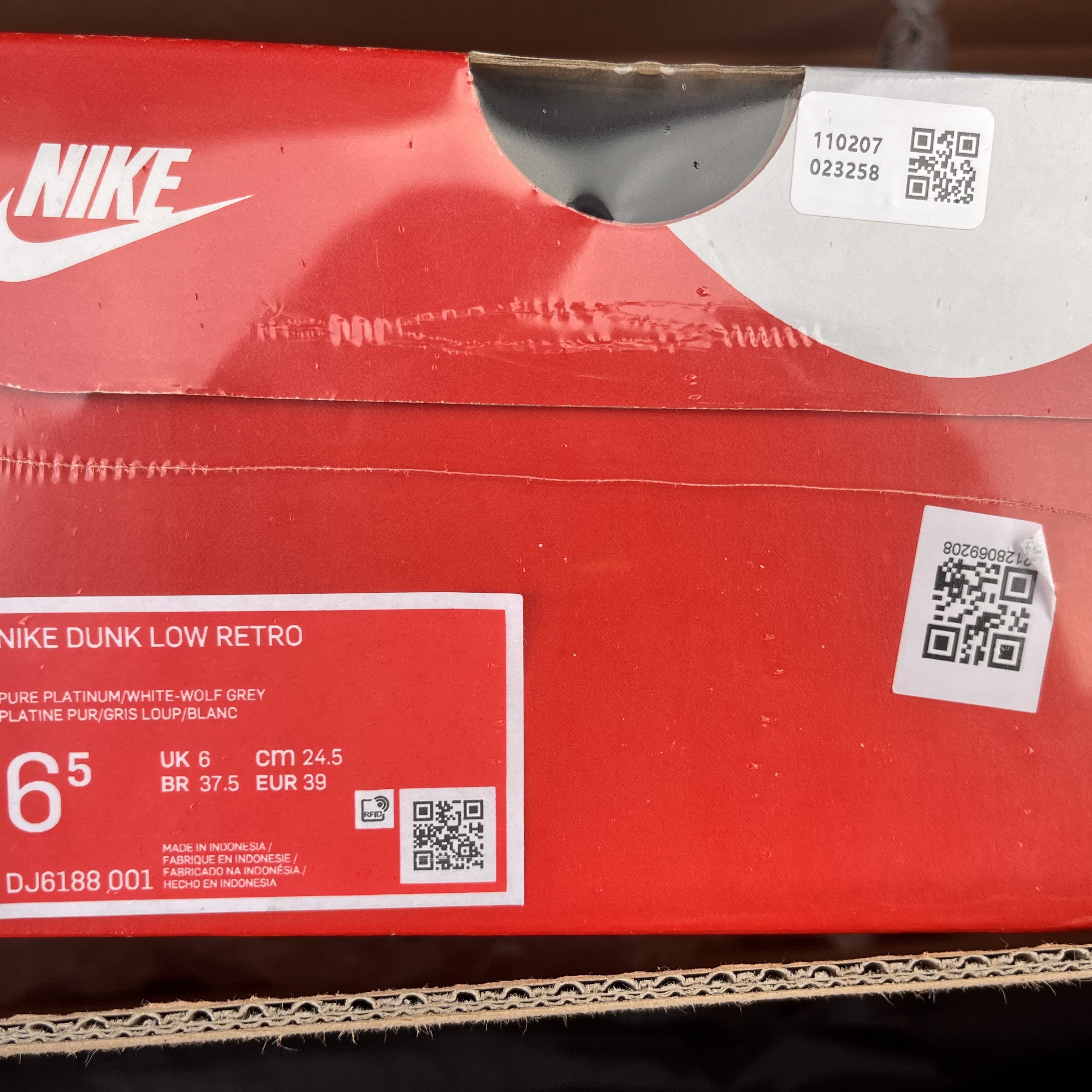 Nike Dunk Low Retro Wolf Grey 착용 스타일