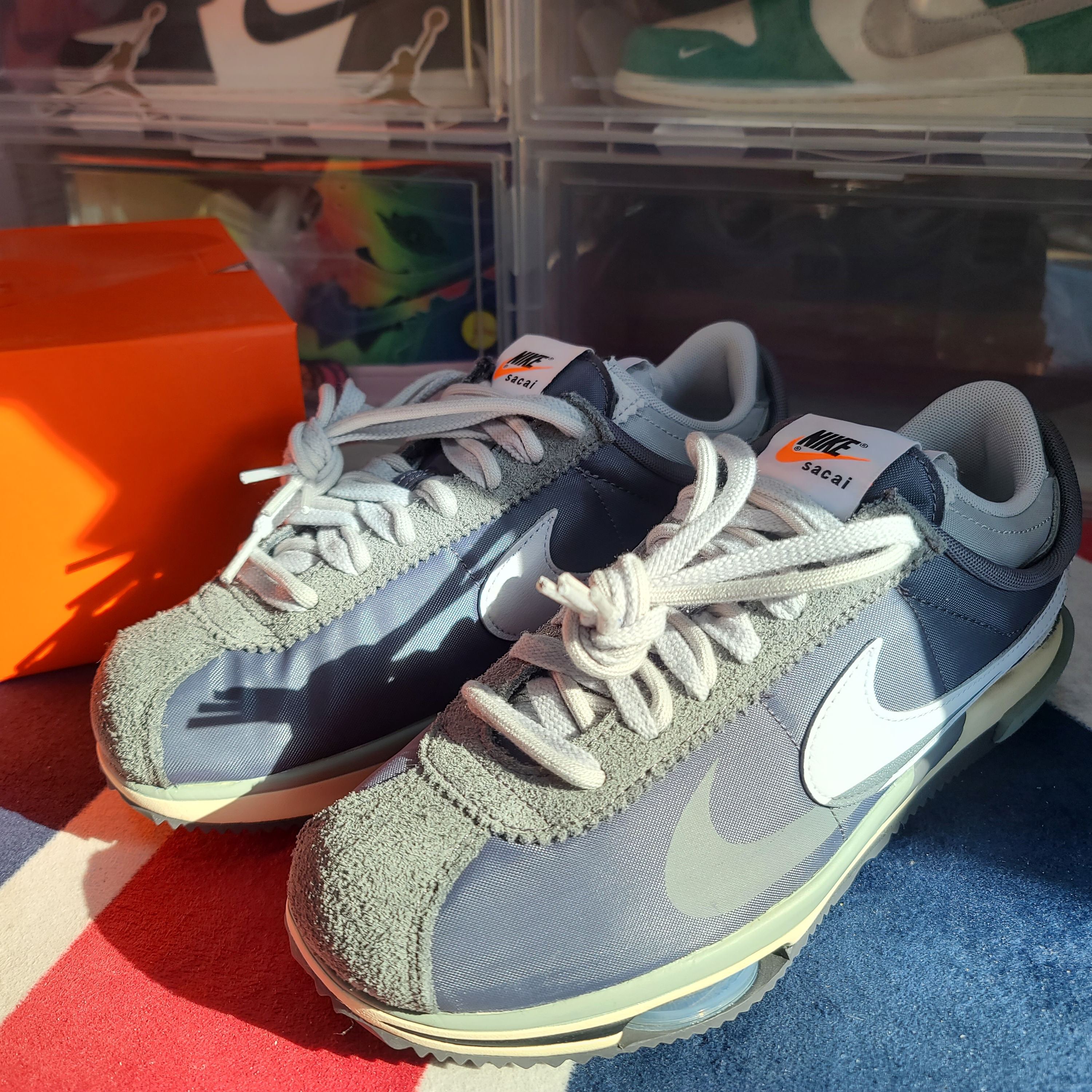 Nike x Sacai Zoom Cortez SP Iron Grey 착용 스타일 - 1