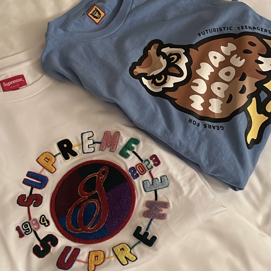 Human Made Graphic L/S T-Shirt #2 Blue 착용 스타일