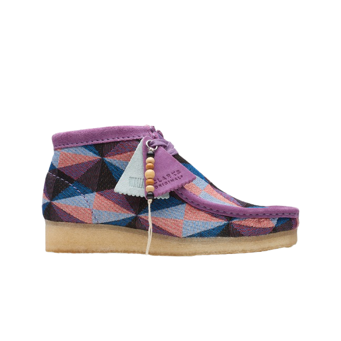 (W) 클락스 왈라비 부츠 퍼플 콤비네이션((W) Clarks Wallabee Boot Purple Combination) - 1