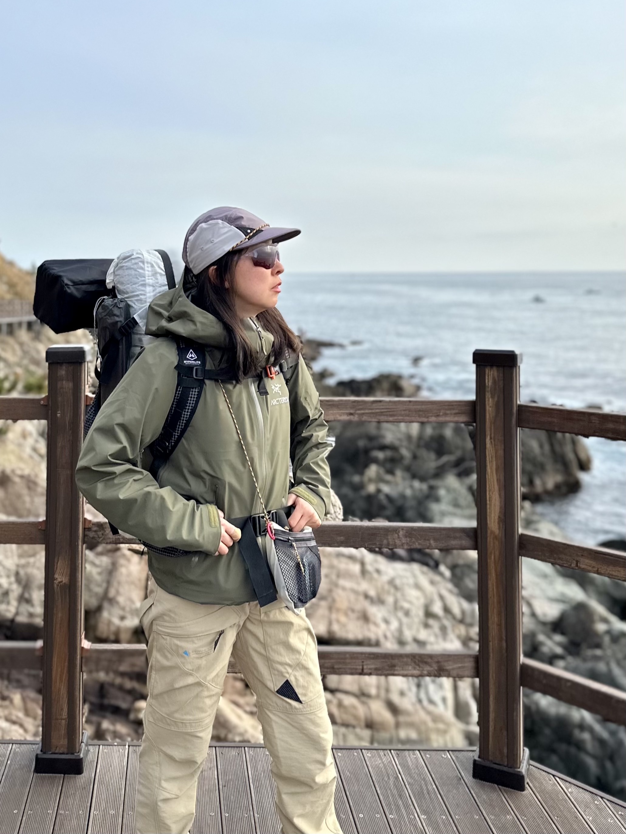 Arc'teryx Beta LT Jacket Tatsu, Salomon XT-6 Expanse 75th Anniversary Golden Oak Acorn 착용 스타일 - 2