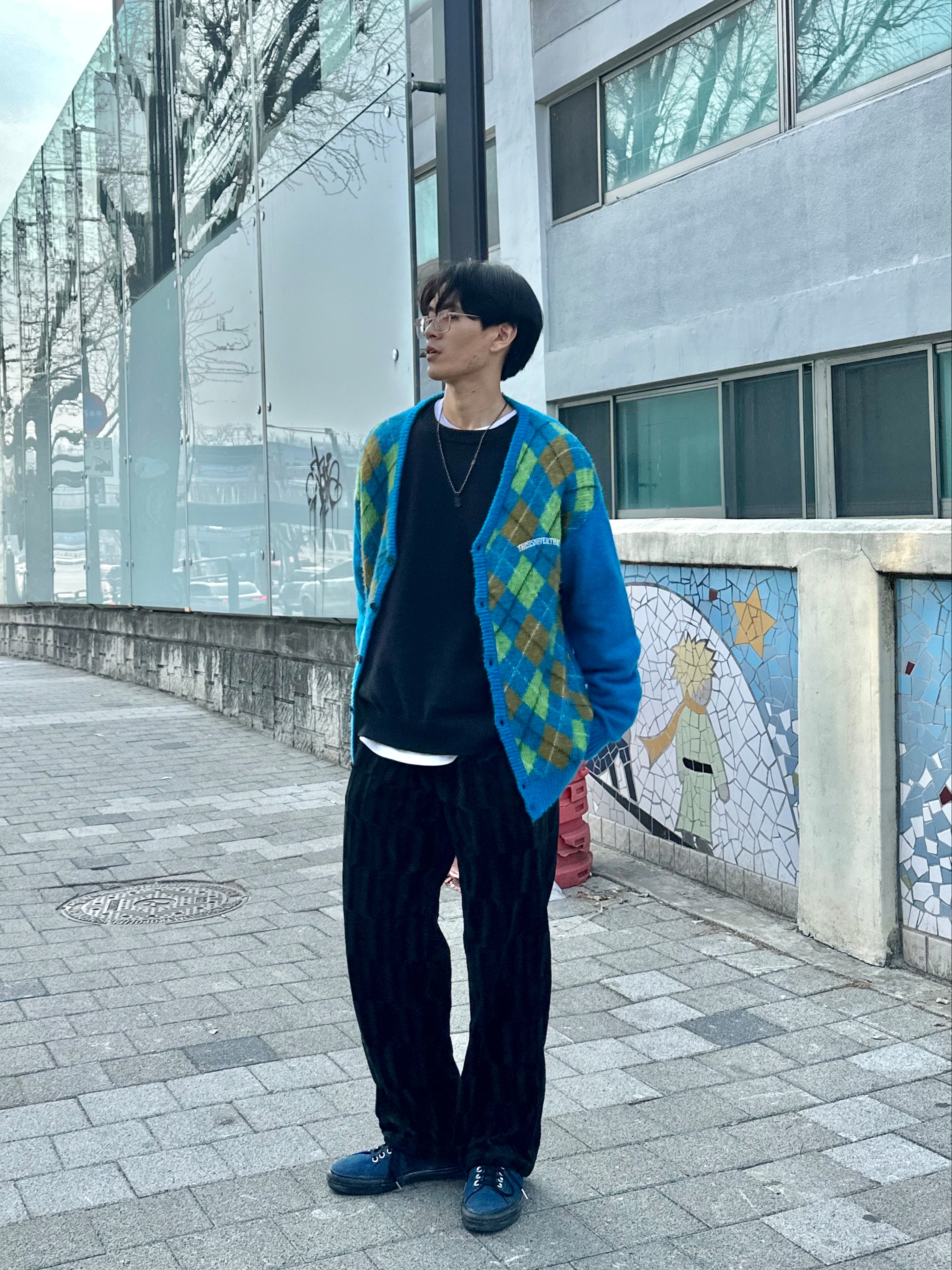 Converse x Thisisneverthat One Star Ox Poseidon, Supreme Velour Track Pants Black - 21FW 착용 스타일