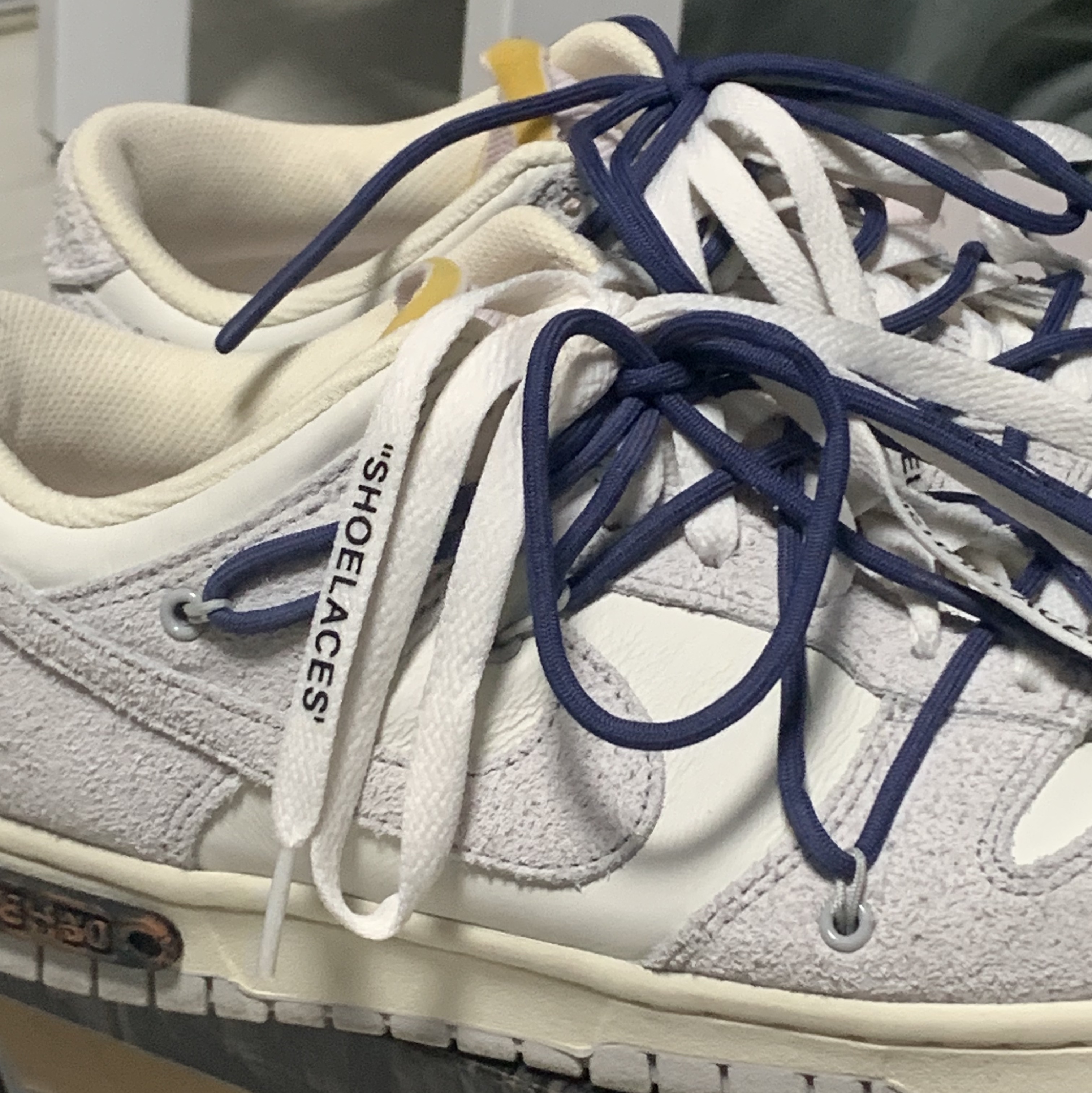 Nike x Off-White Dunk Low The 50 - Lot 18 착용 스타일 - 1