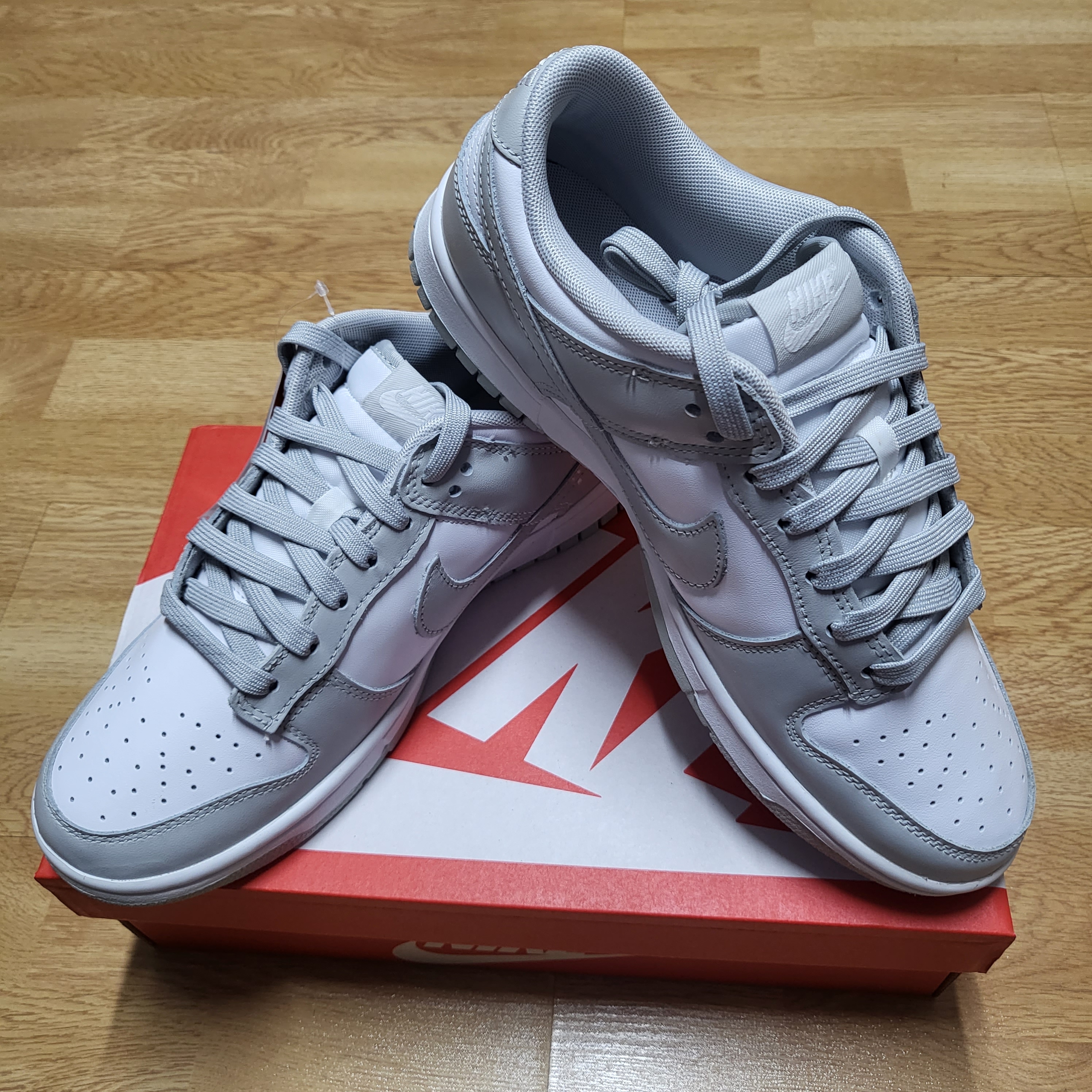 Nike Dunk Low Retro Grey Fog 착용 스타일 - 1