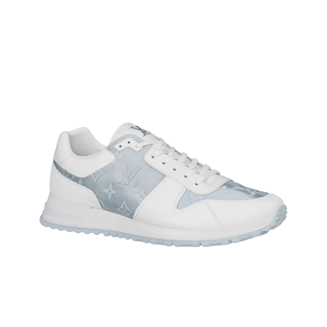 - Louis Vuitton Run Away Sneakers Iridescent Textile White