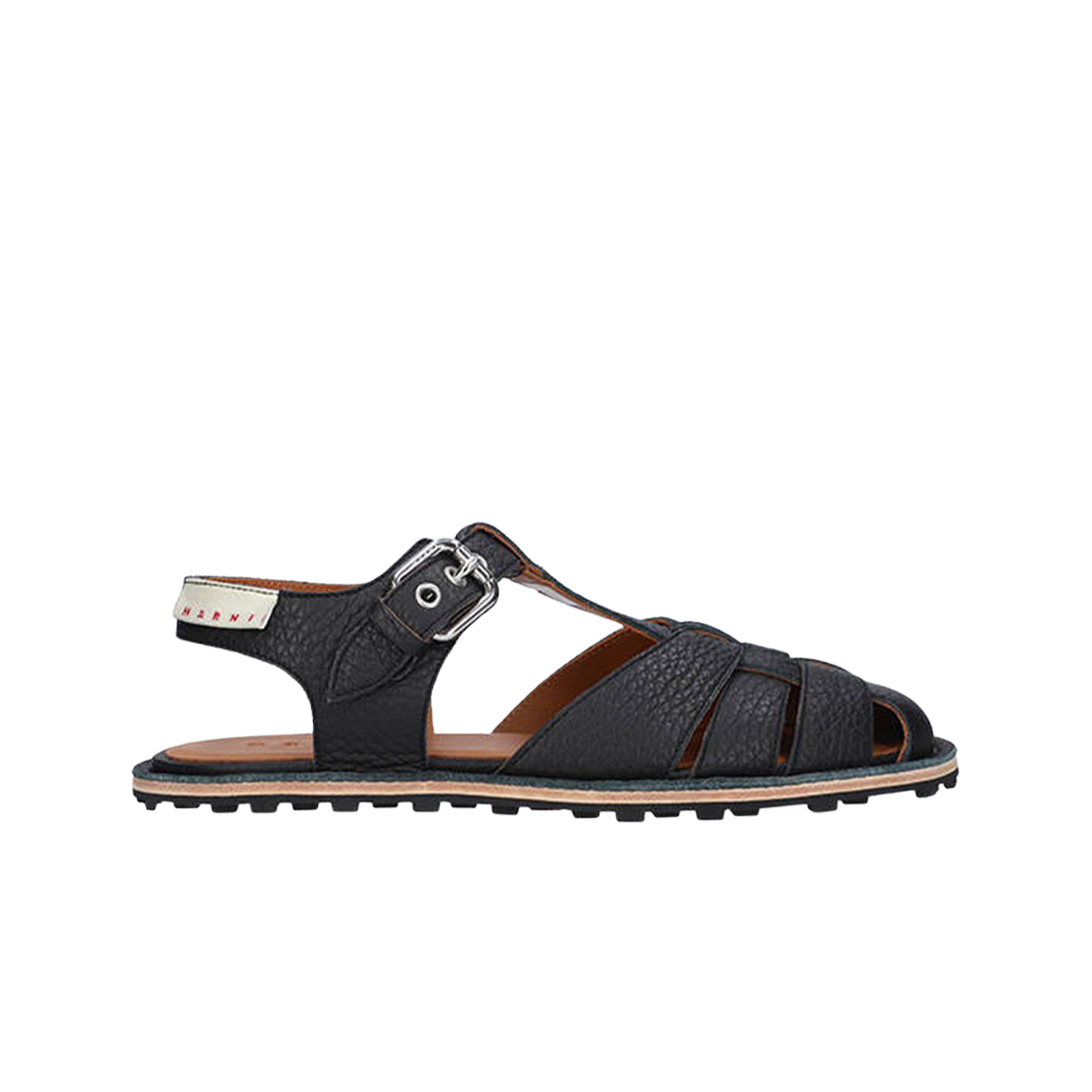 마르니 레더 피셔맨 샌들 블랙(Marni Leather Fisherman's Sandal Black)