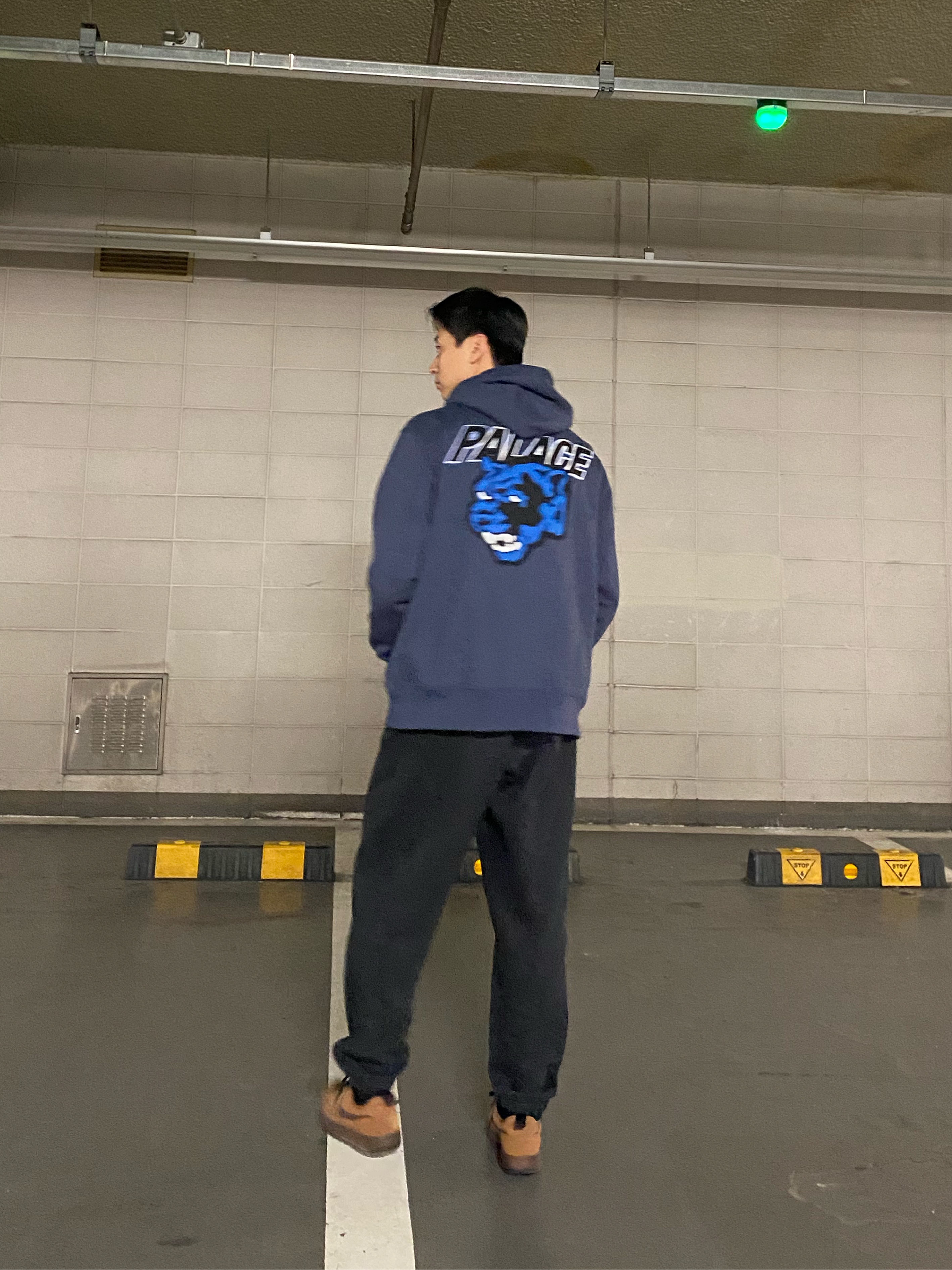 Palace Panther Hood Navy - 23SS, Nike x Tom Sachs General Purpose Shoe Brown 착용 스타일