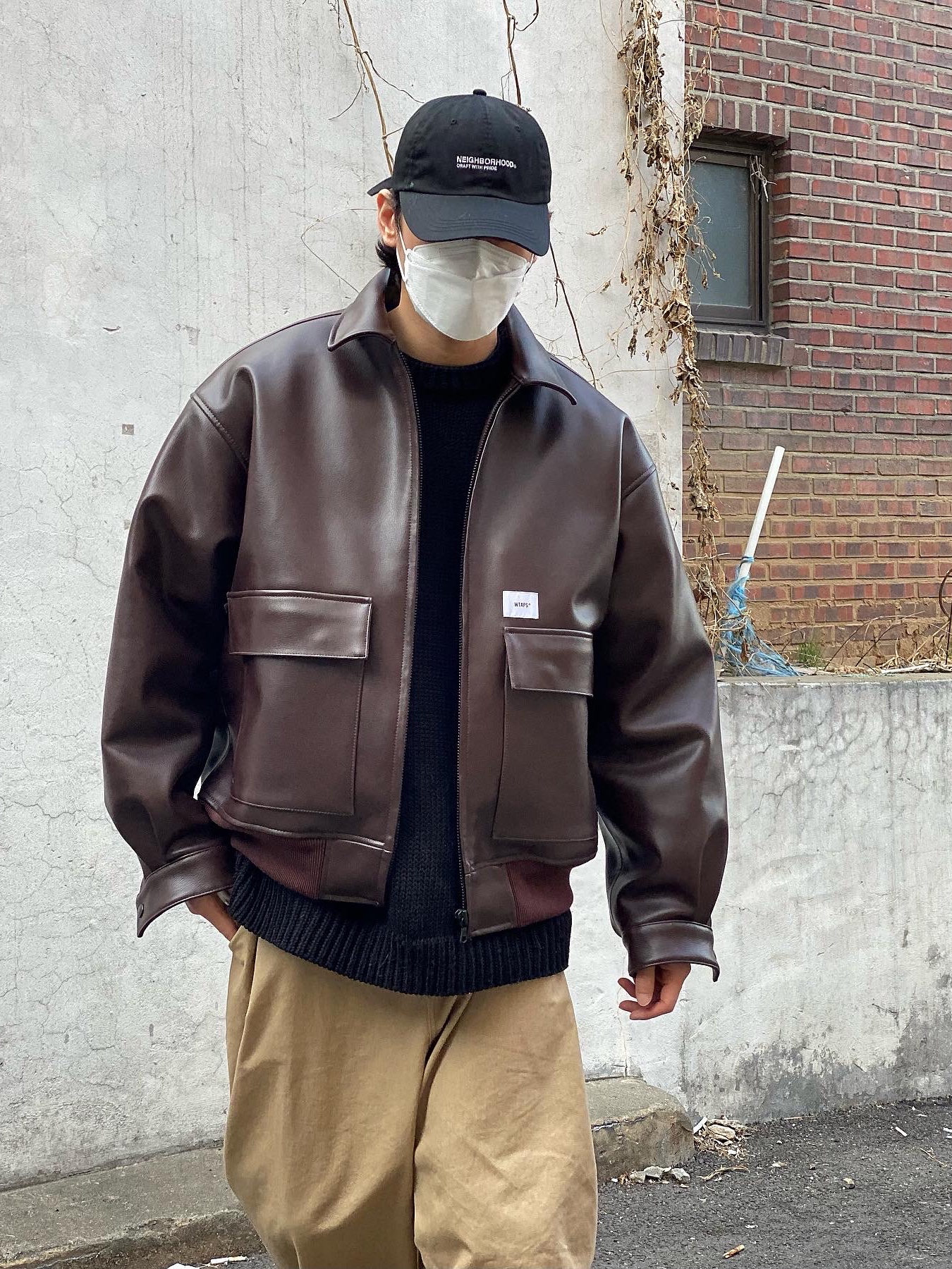 Vans Vault x WTAPS OG Era LX Bones Coyote 착용 스타일 - 4