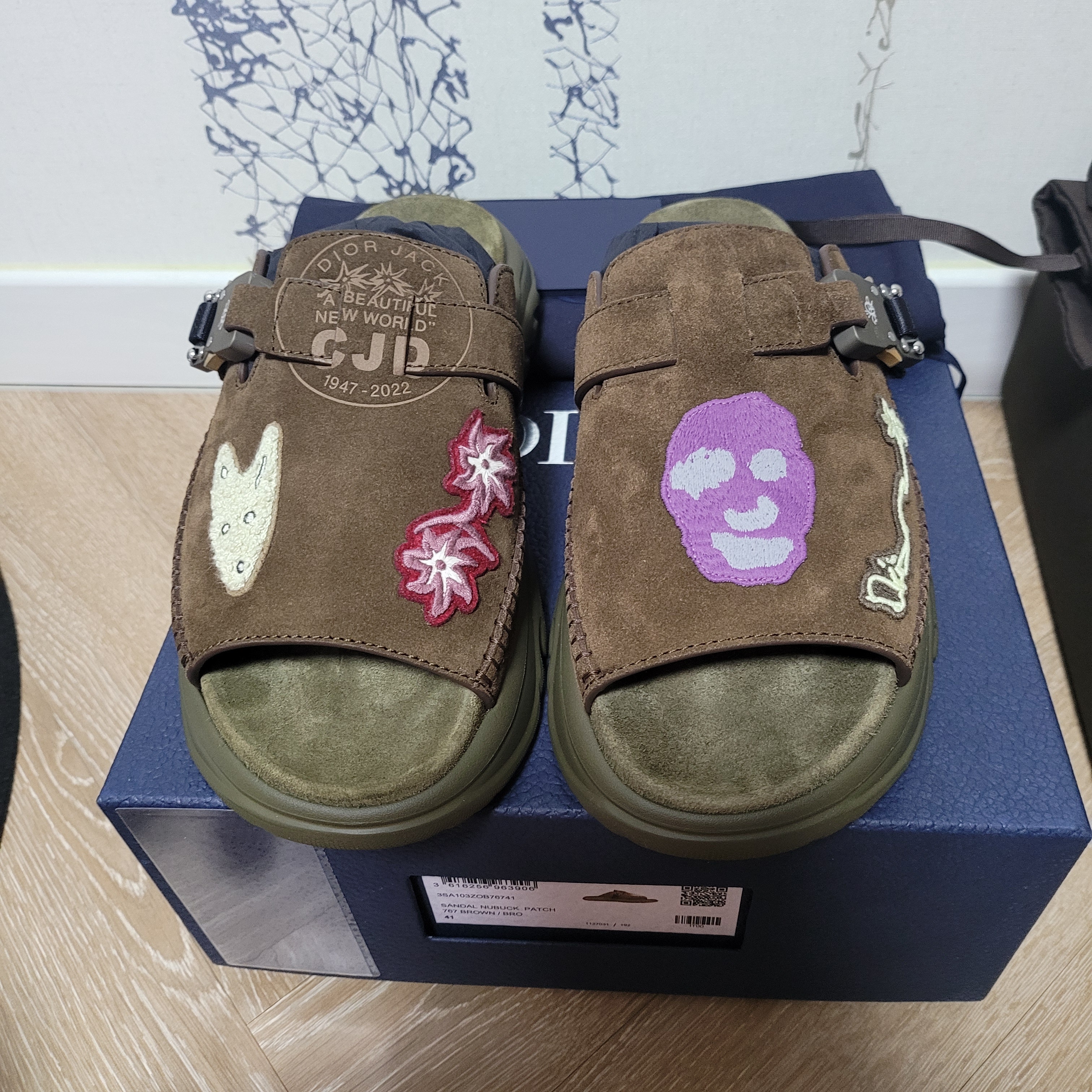 Dior x Cactus Jack H-Town Sandal Coffee 착용 스타일