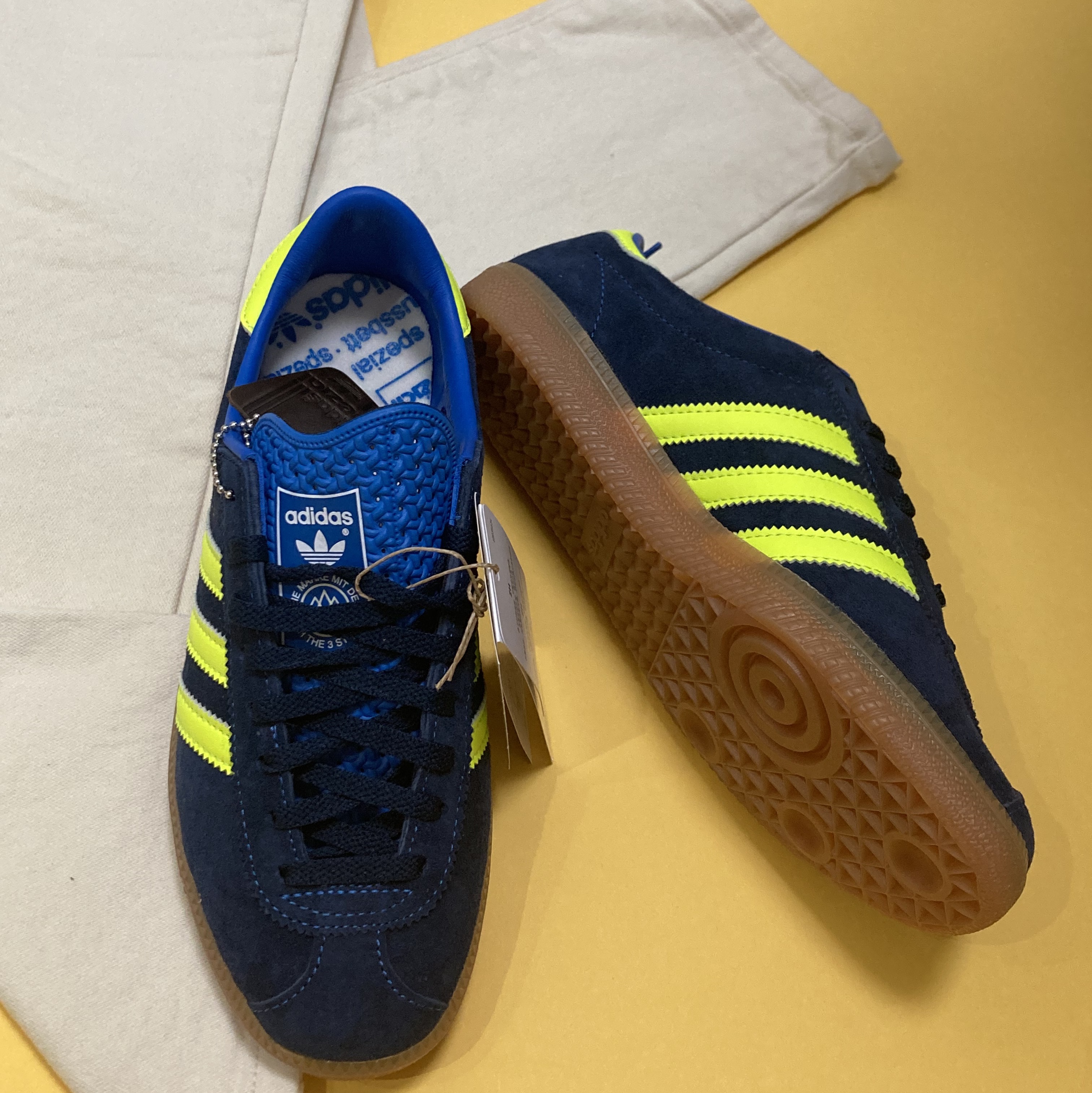 Adidas Hochelaga Spezial Night Indigo 착용 스타일 - 1