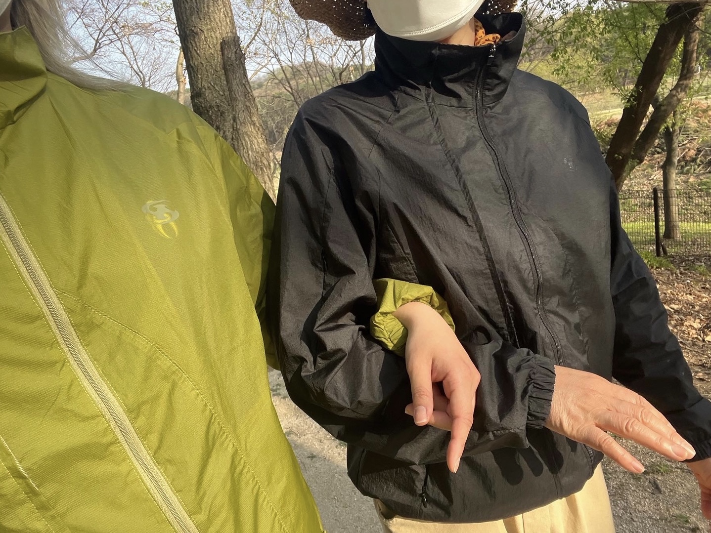 Sansan Gear Light Jacket Green - 22SS 착용 스타일 - 1