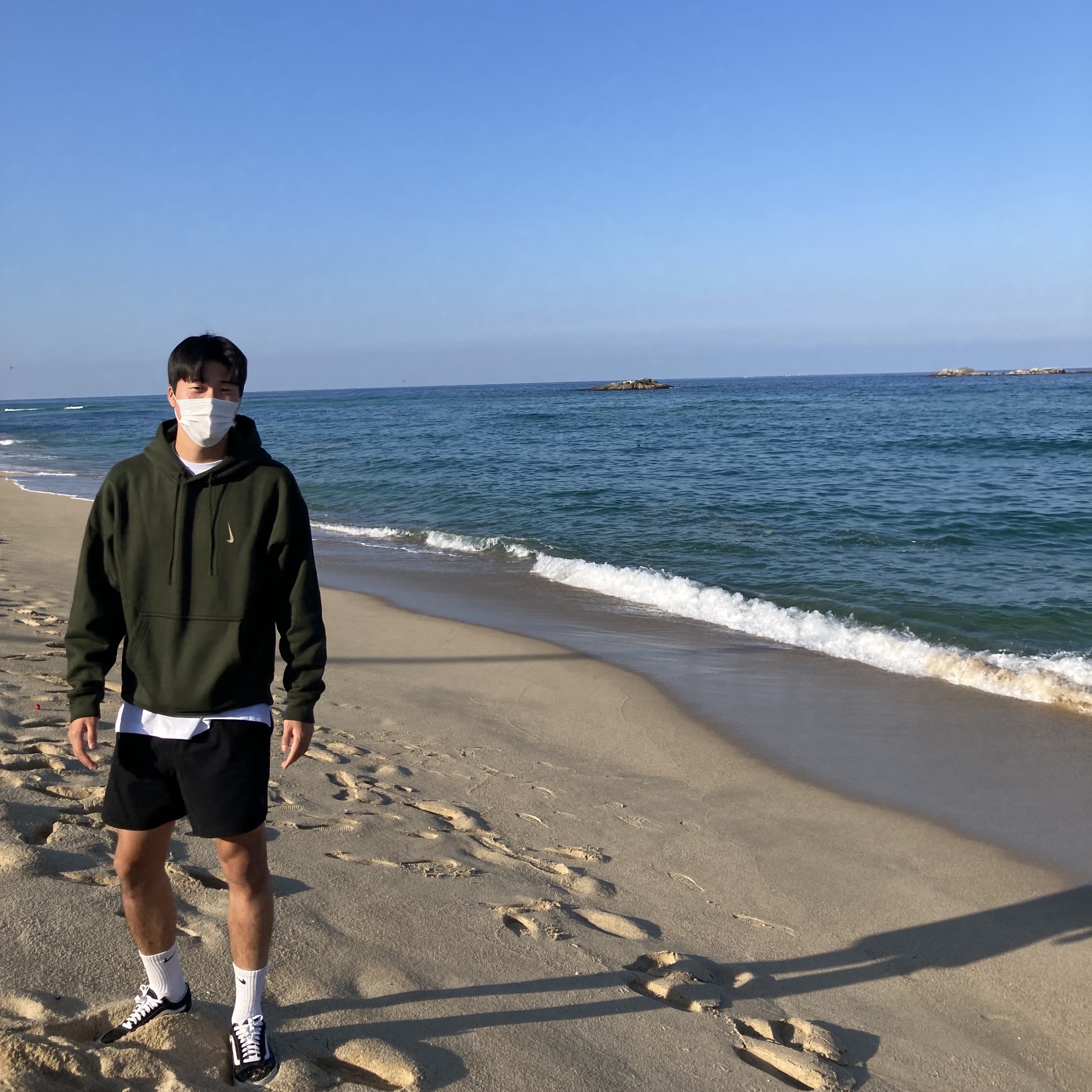 Nike x Billie Eilish NRG Fleece Hoodie Sequoia - Asia, Vans Vault OG Old Skool LX Black 착용 스타일