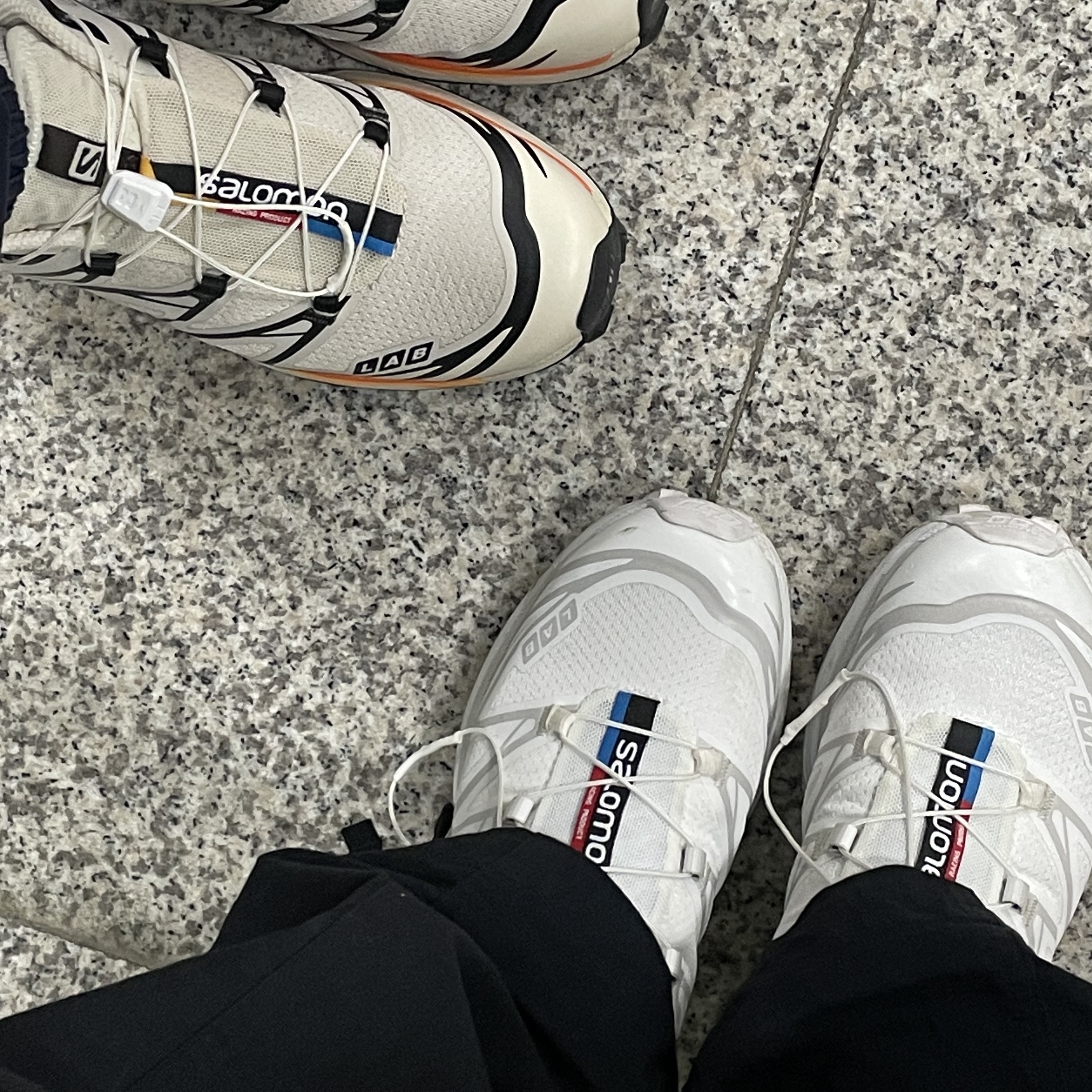 Salomon XT-6 ADV White 착용 스타일
