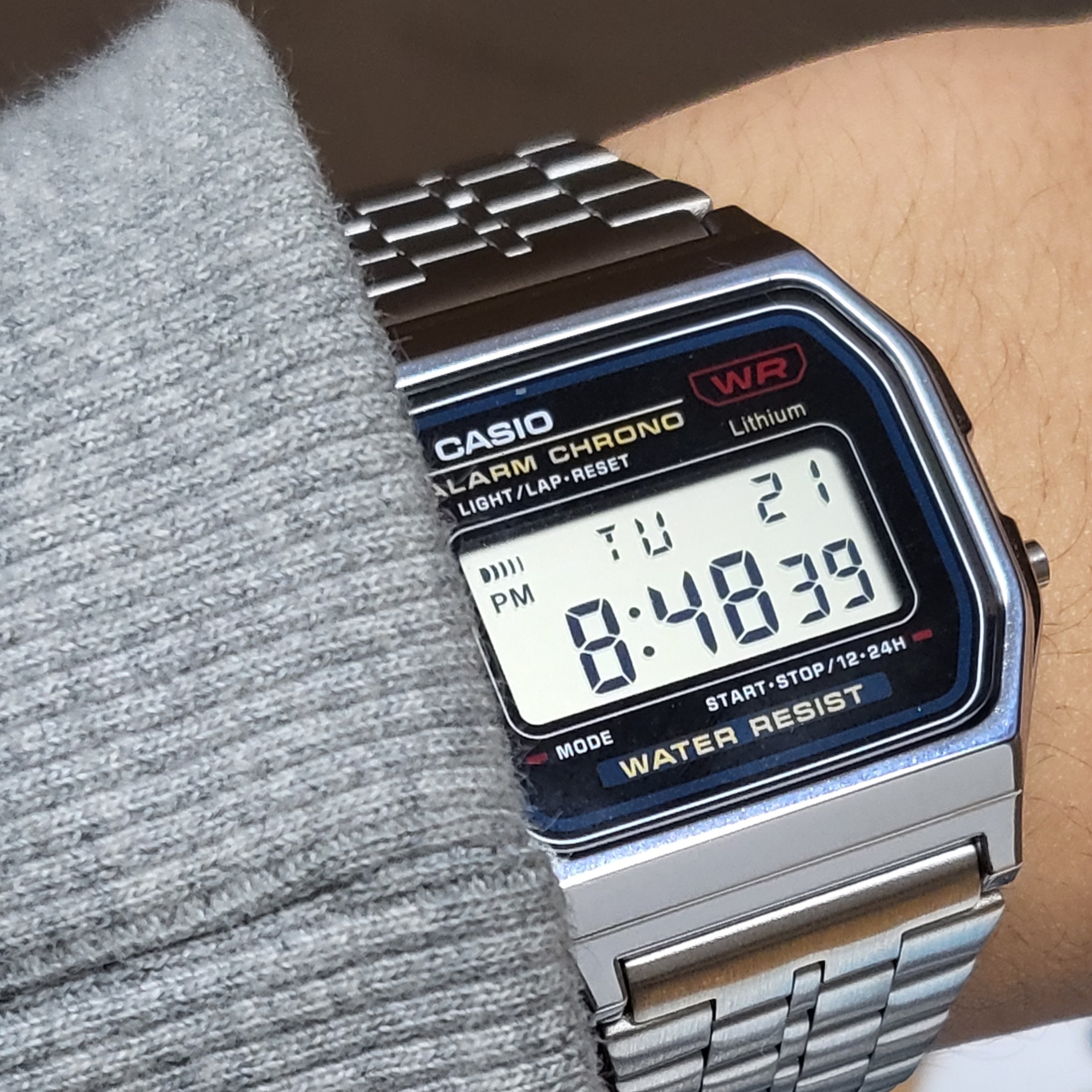 Casio A-159WA-N1 착용 스타일