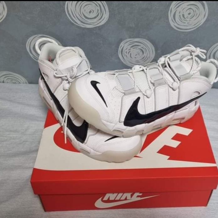 Nike Air More Uptempo 96 Copy and Paste White 착용 스타일 - 2