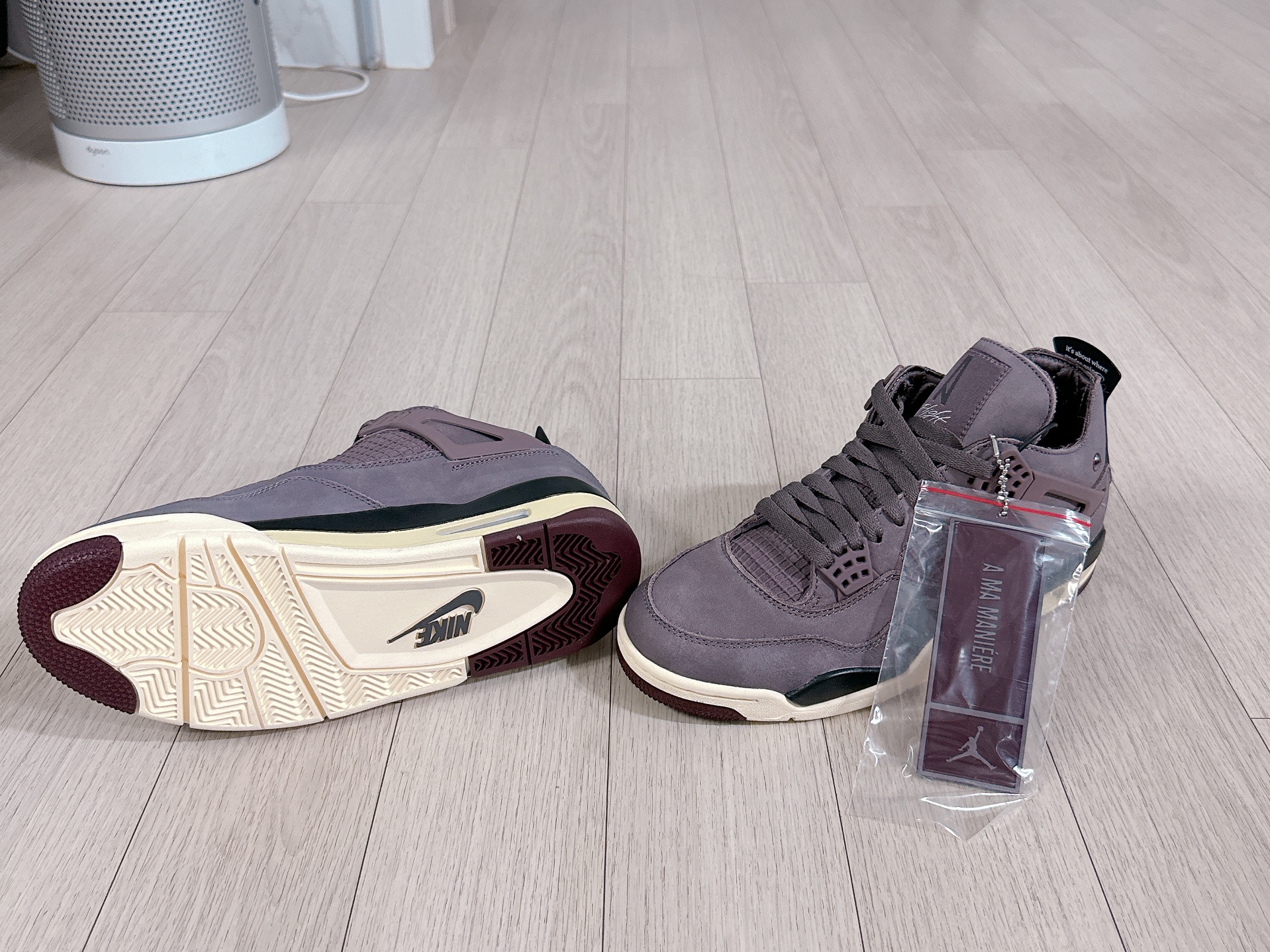 Jordan 4 x A Ma Maniere Retro Violet Ore 착용 스타일 - 5