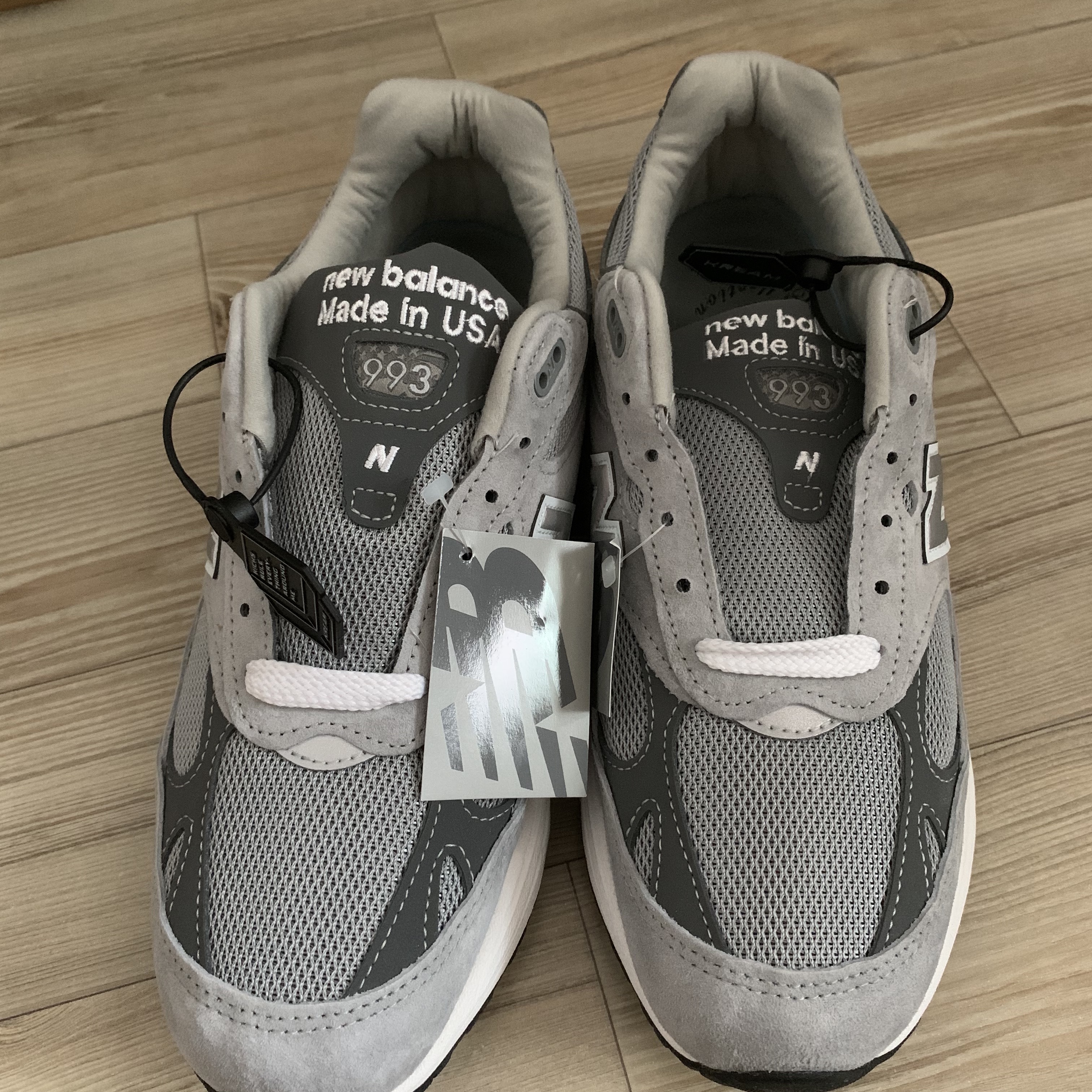 New Balance 993 Made in USA Grey - D Standard 착용 스타일 - 2