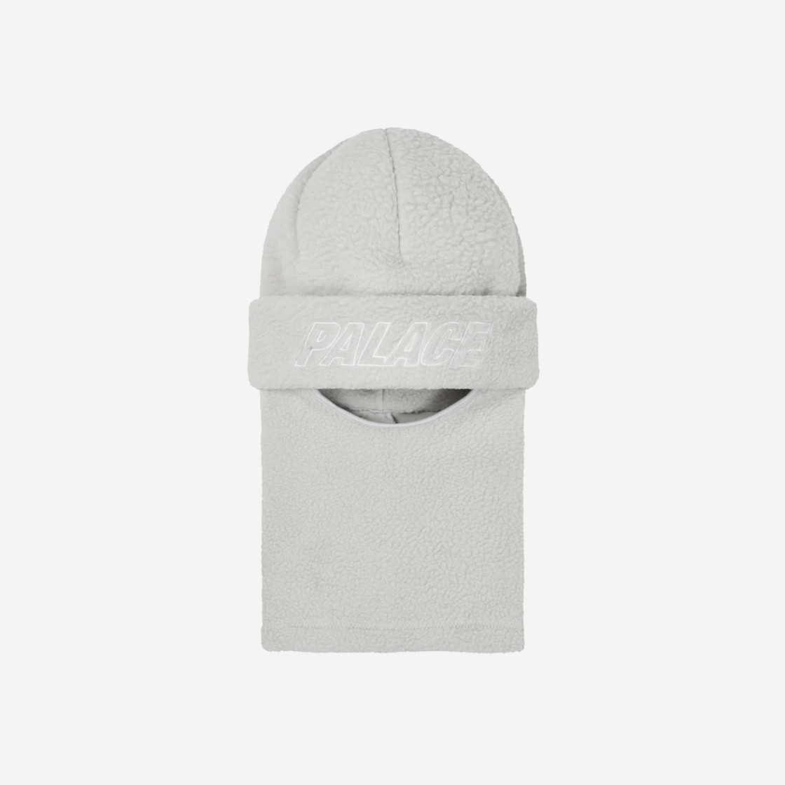 Palace Fleece Facewarmer Beanie Grey - 23SS 상세 이미지 1