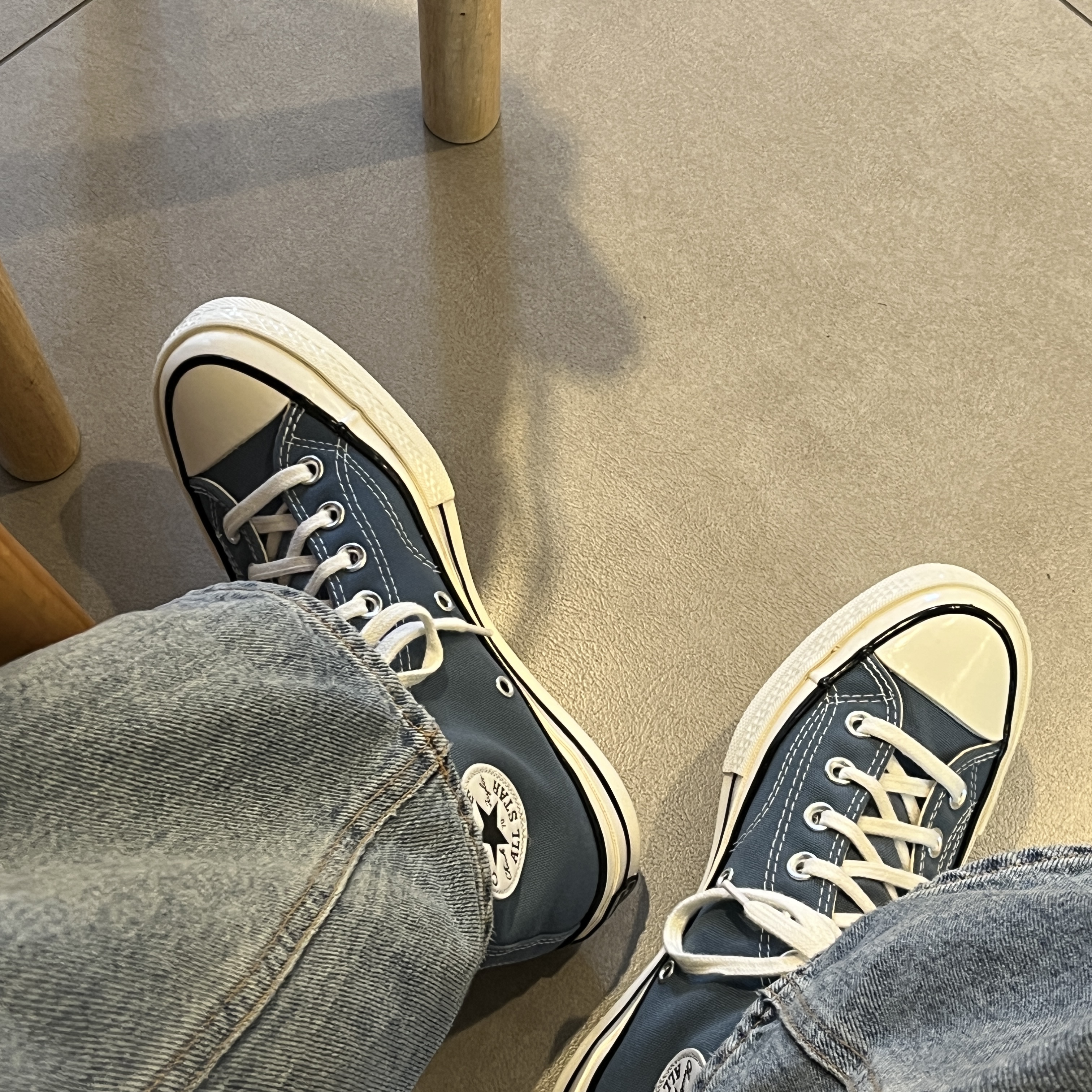 Converse Chuck 70 High Seasonal Color Deep Waters 착용 스타일