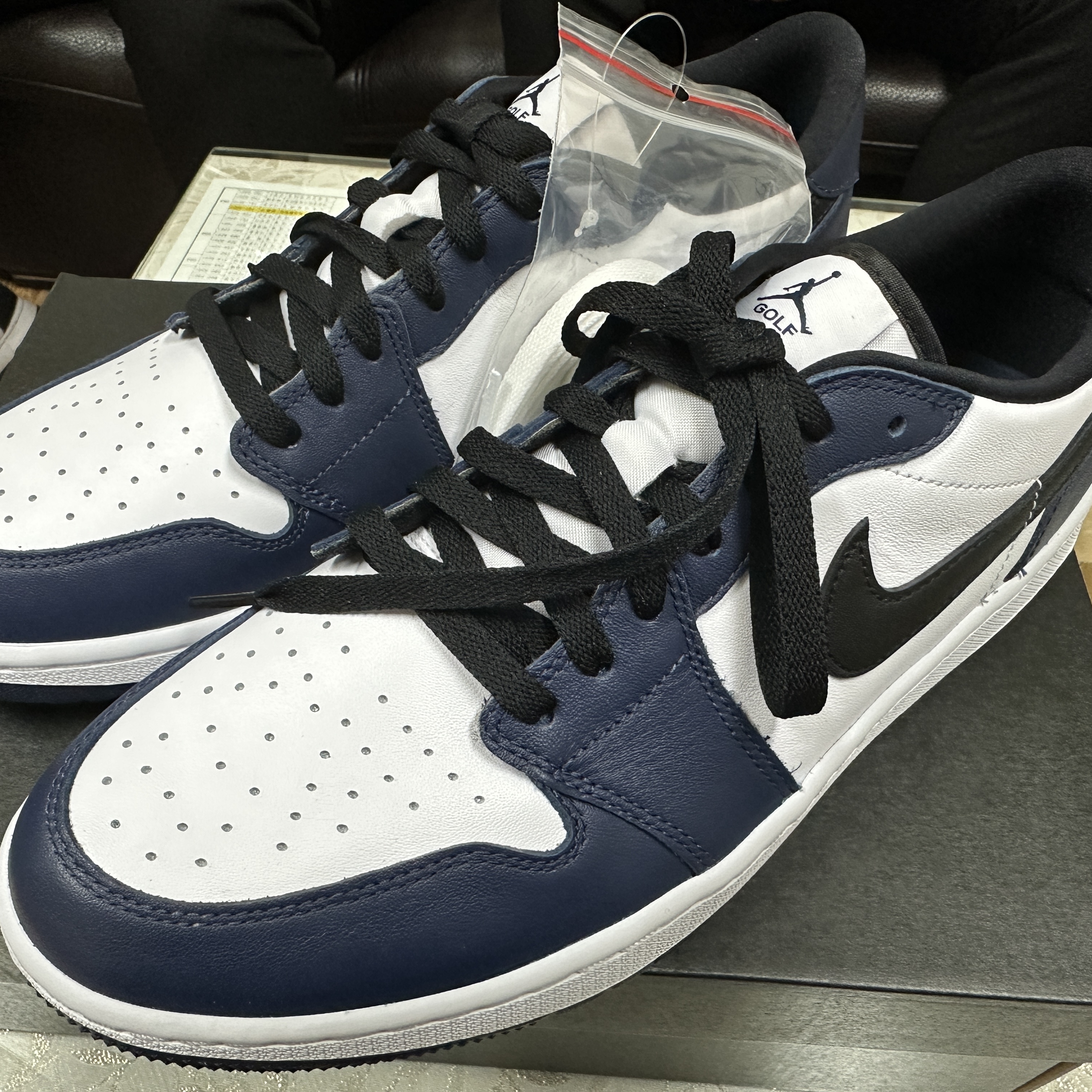Jordan 1 Low Golf Midnight Navy 착용 스타일