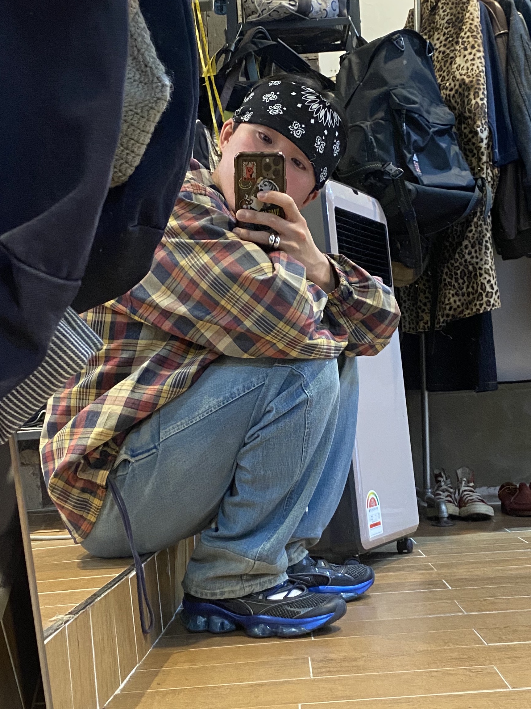 (W) Asics x Kiko Kostadinov x Hysteric Glamour Gel-Quantum Lylia Pure Silver Blue Expanse 착용 스타일 - 2
