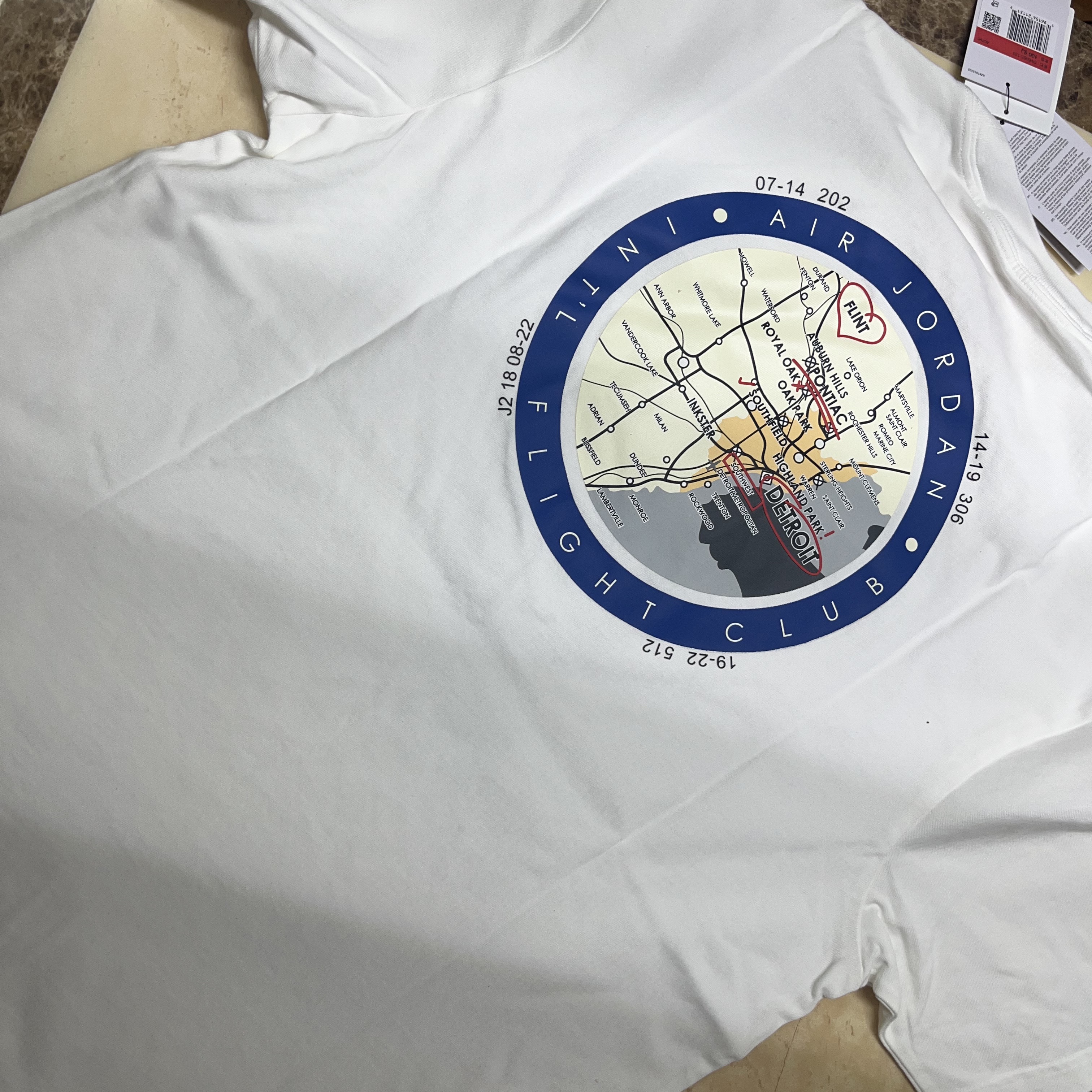 Jordan x Two 18 T-Shirt Sail - Asia 착용 스타일 - 3