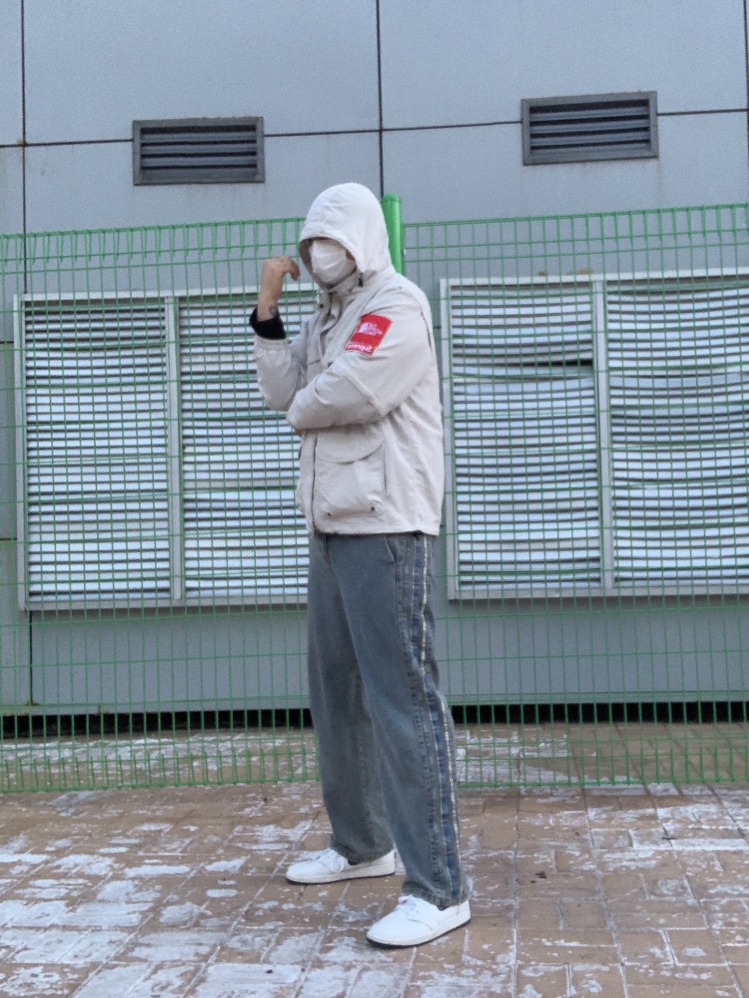Jordan 1 Retro Metallic Navy 2016, Supreme x The North Face Trekking Convertible Jacket Stone - 22SS 착용 스타일 - 2