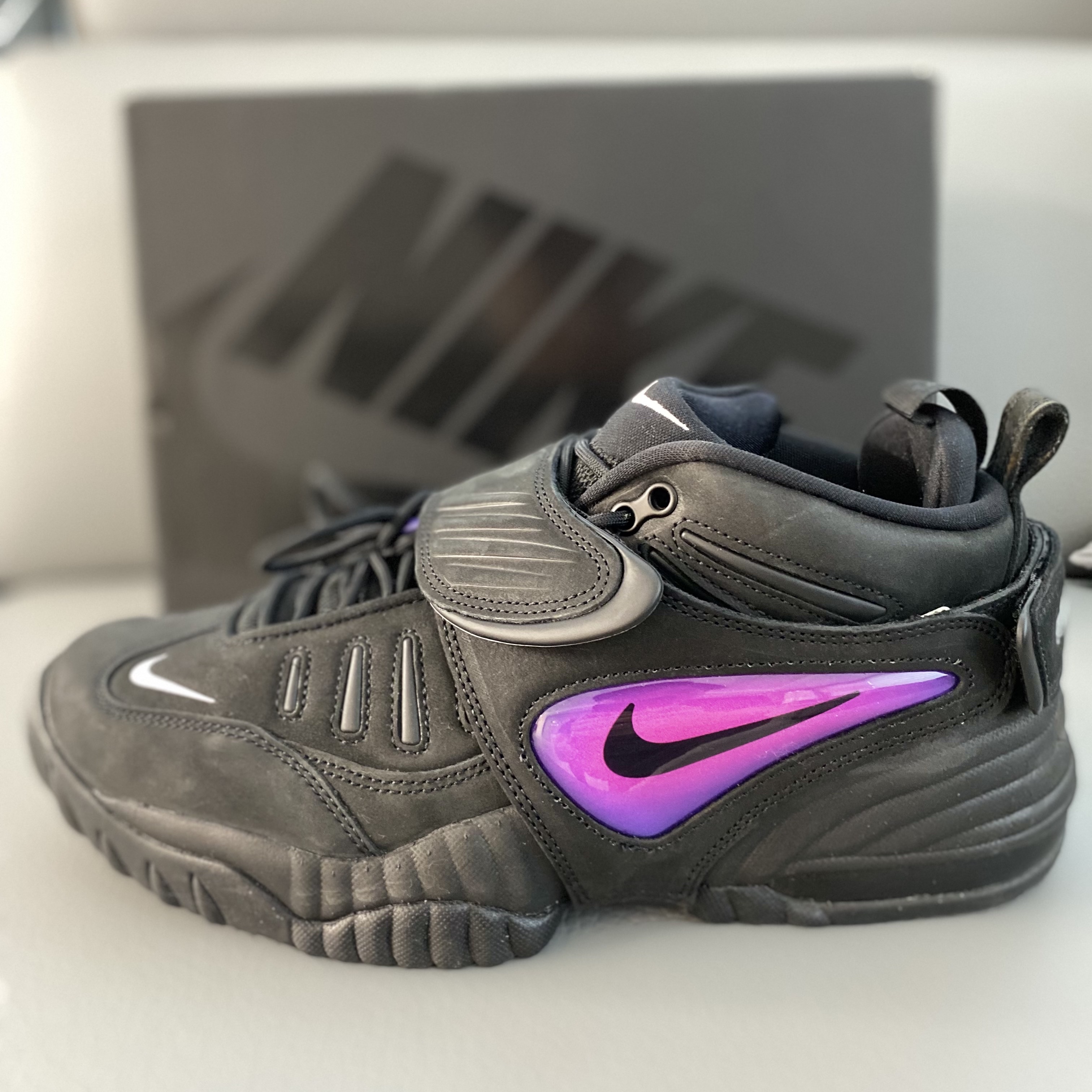 Nike x Ambush Air Adjust Force SP Black and Psychic Purple 착용 스타일 - 1
