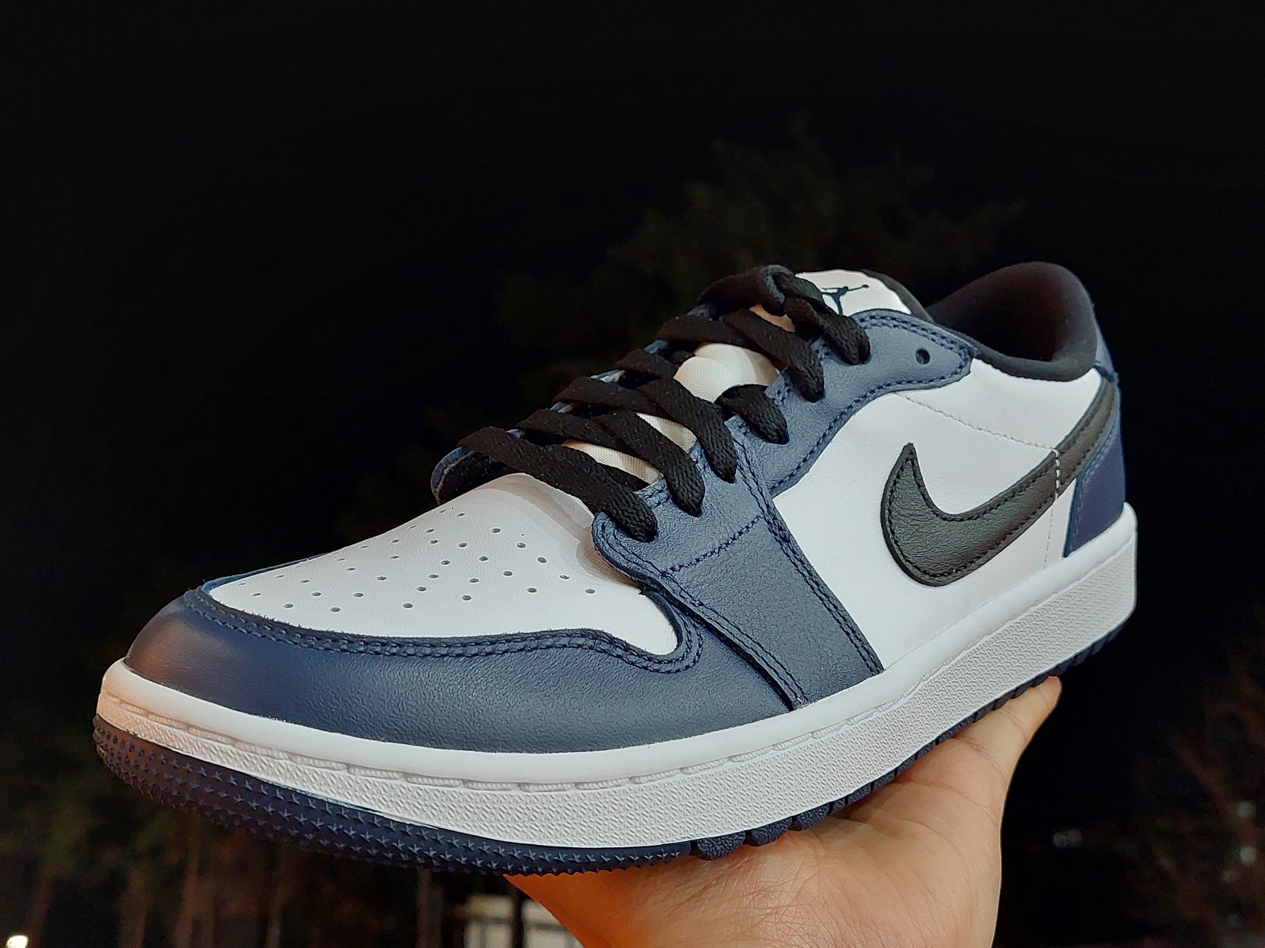 Jordan 1 Low Golf Midnight Navy 착용 스타일