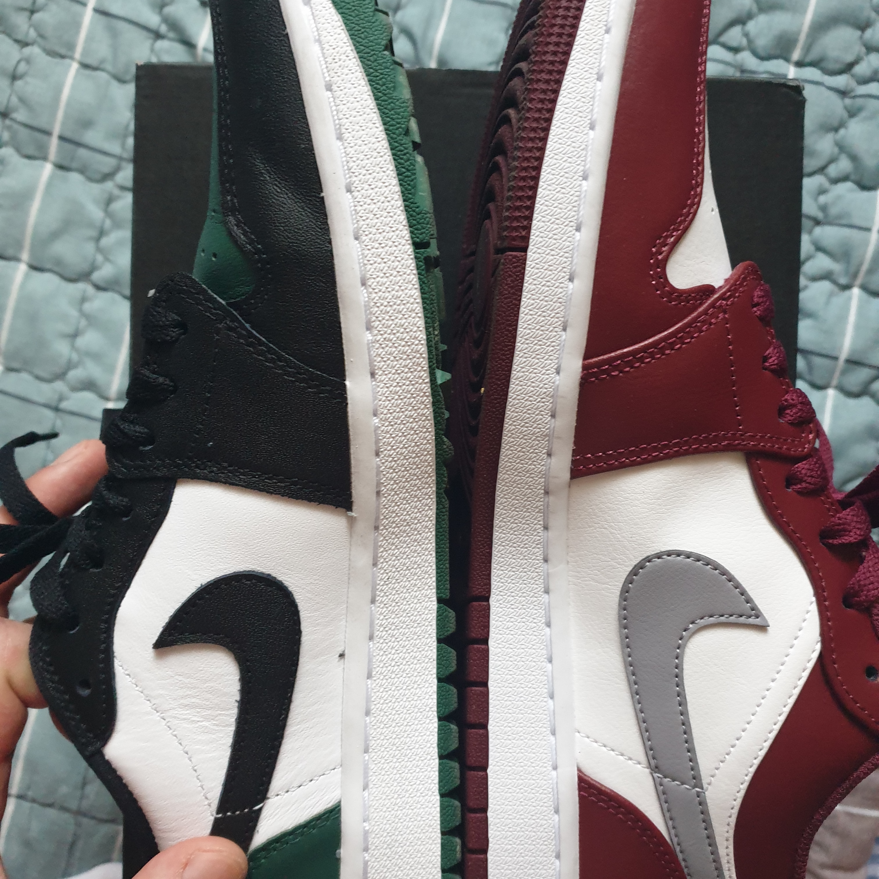 Jordan 1 Low Cherrywood Red 착용 스타일 - 4