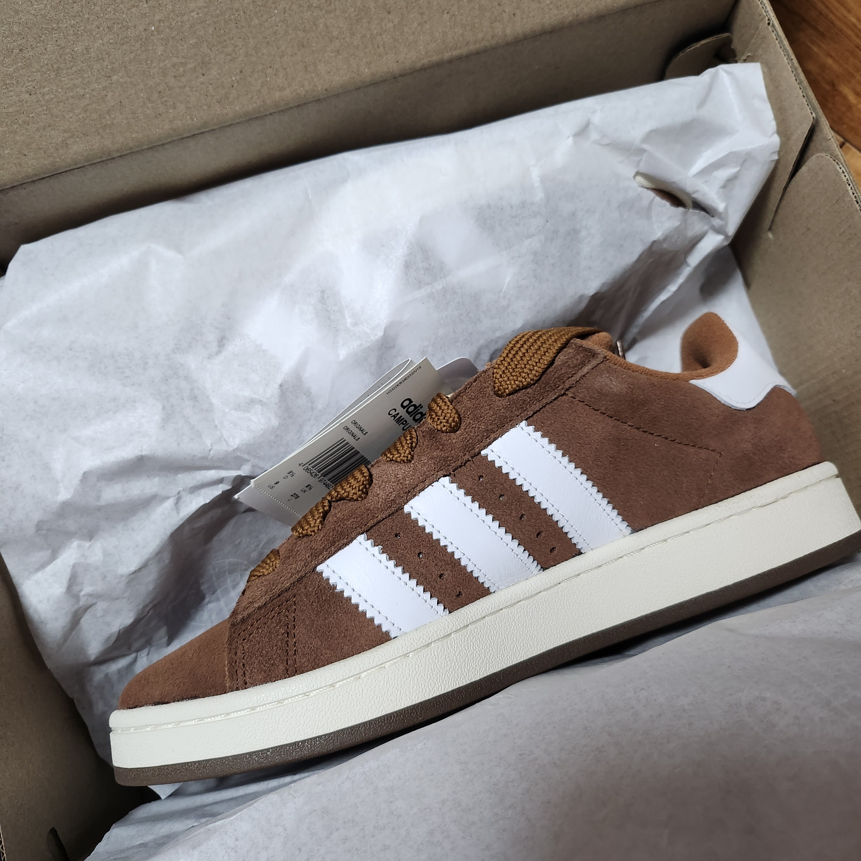 Adidas Campus 00s Bark Cloud White 착용 스타일