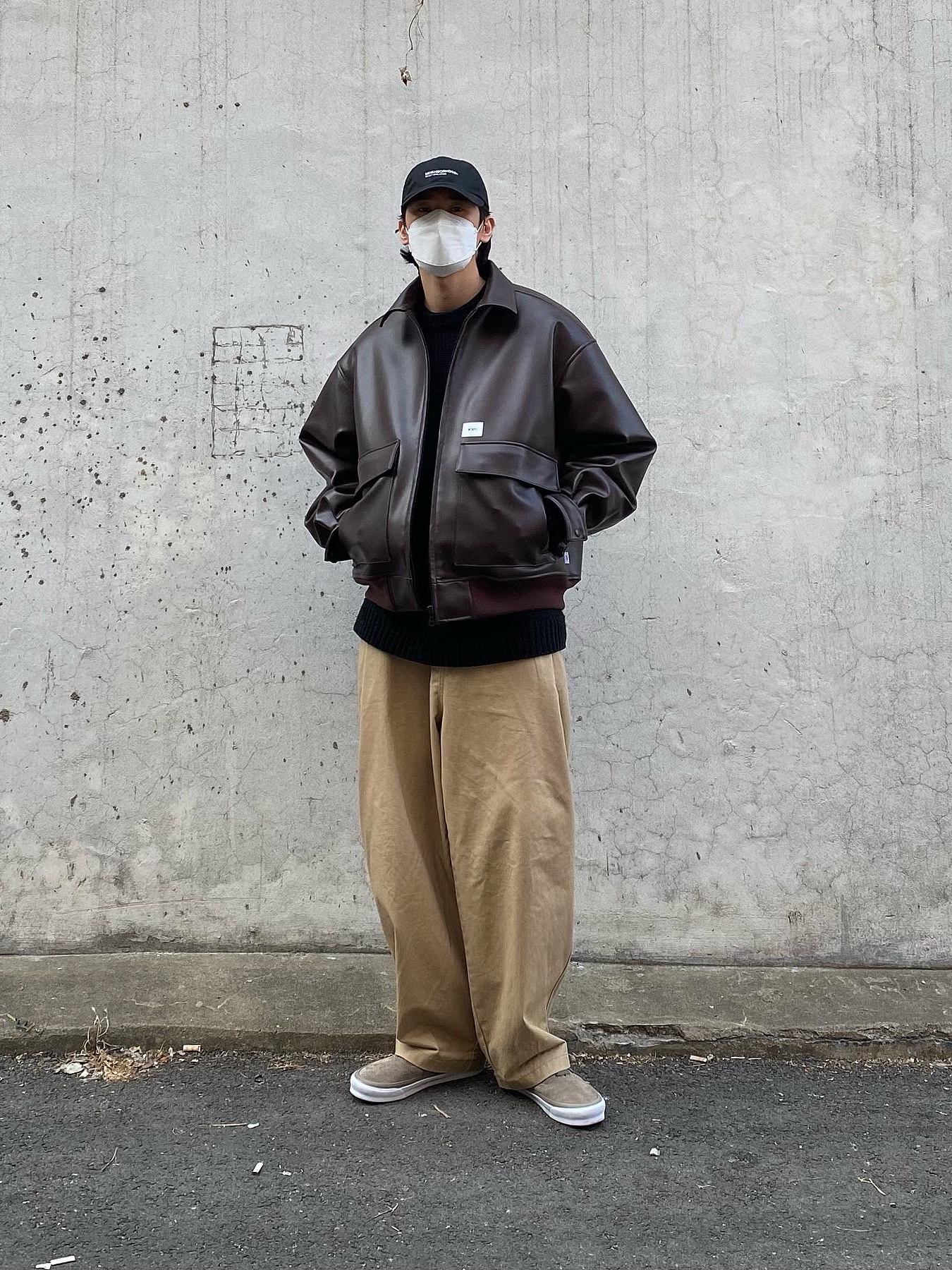 Vans Vault x WTAPS OG Era LX Bones Coyote 착용 스타일 - 1