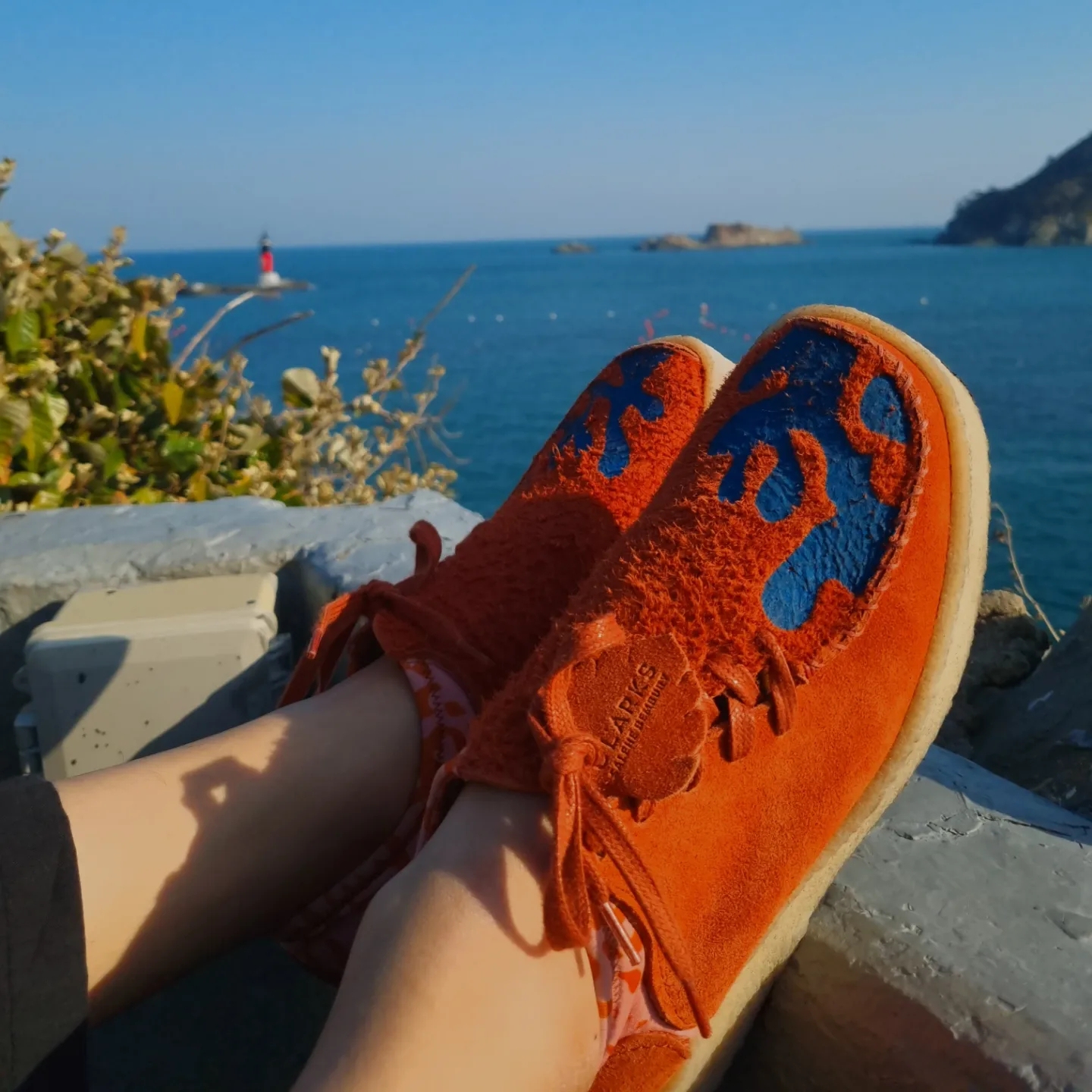 Clarks Originals x Salehe Bembury Lugger Cupsole Orange 착용 스타일