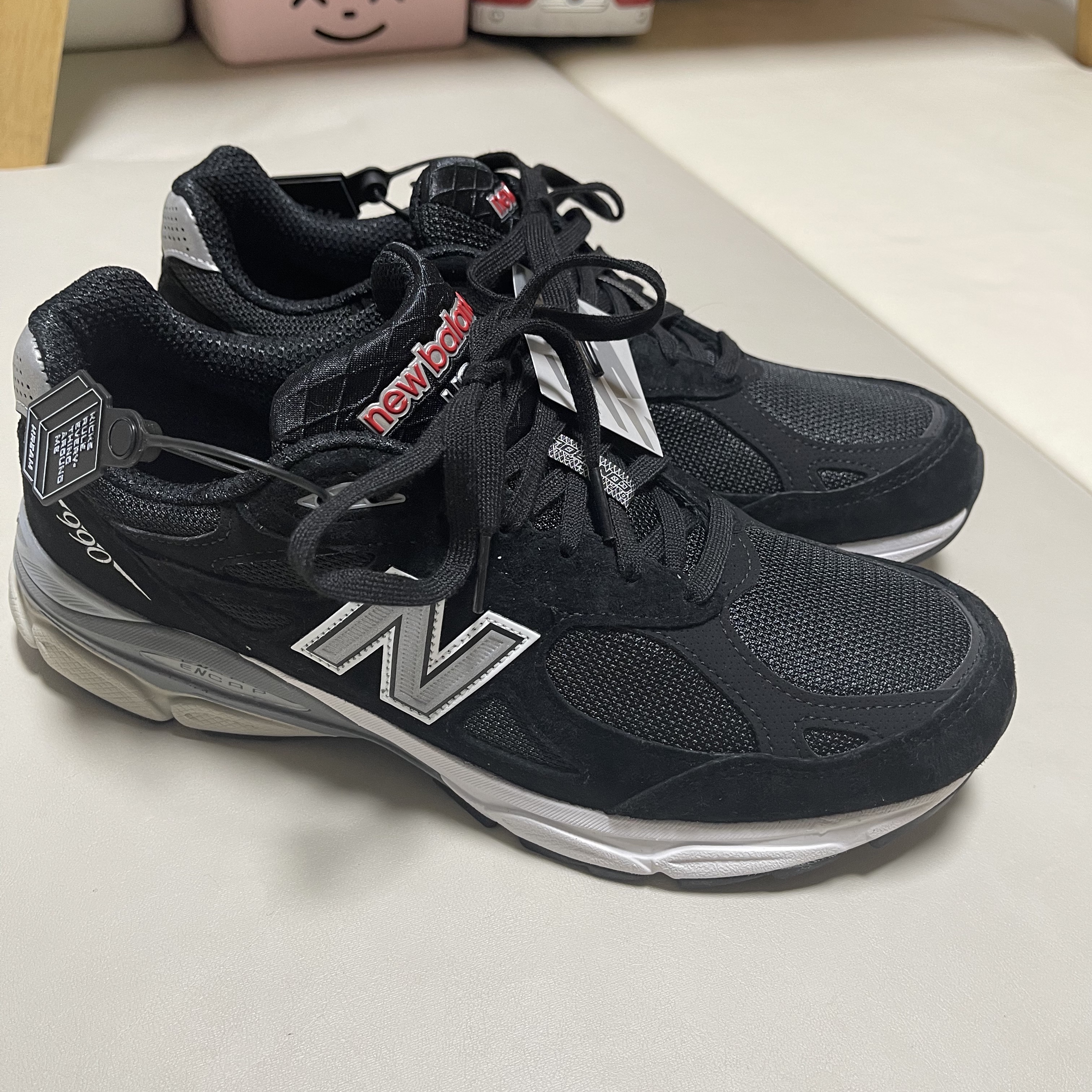 New Balance 990v3 Made in USA Black - D Standard 착용 스타일
