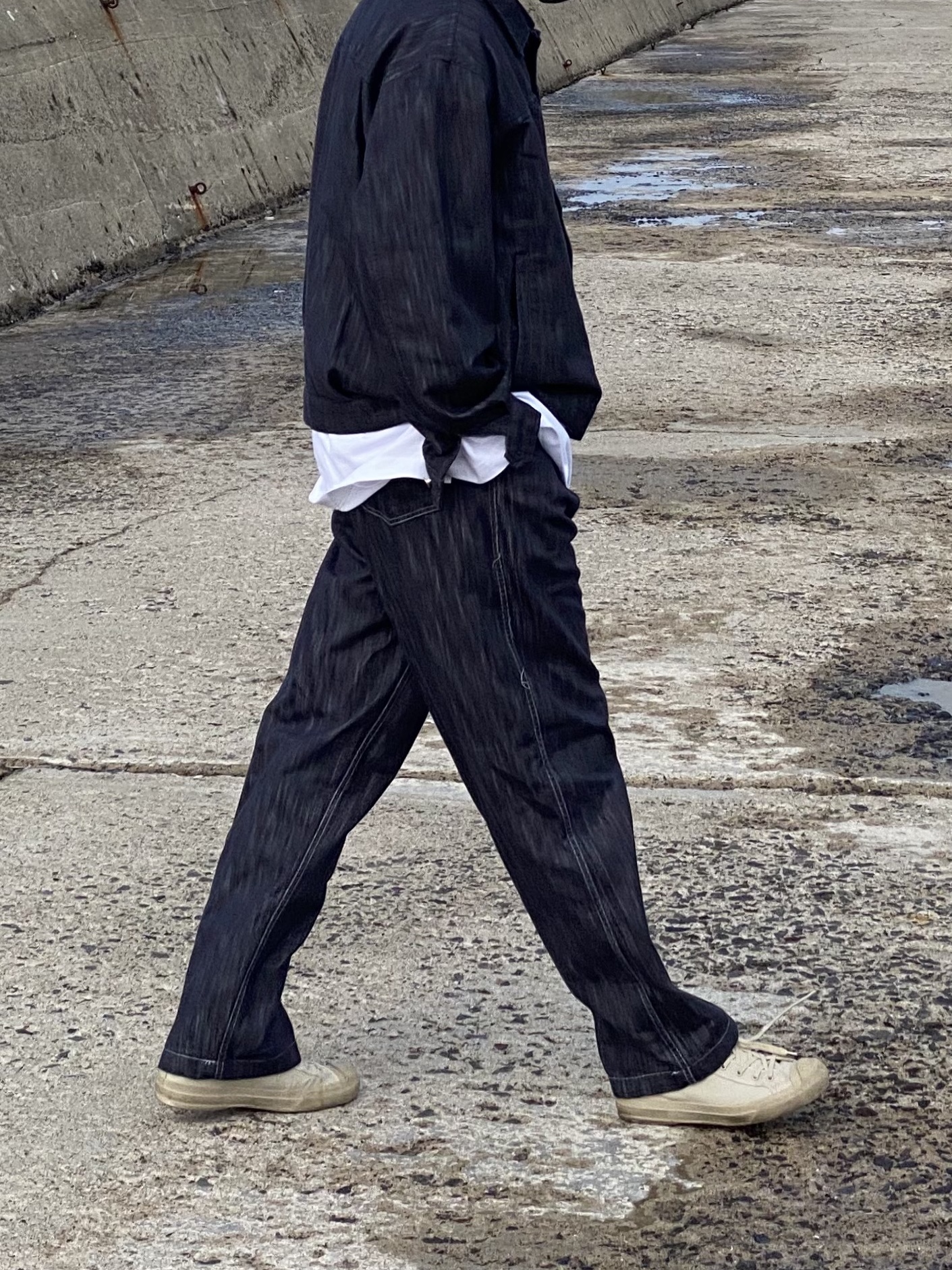 Moonstar x Studio Nicholson Merino Sneakers Dove 착용 스타일 - 2