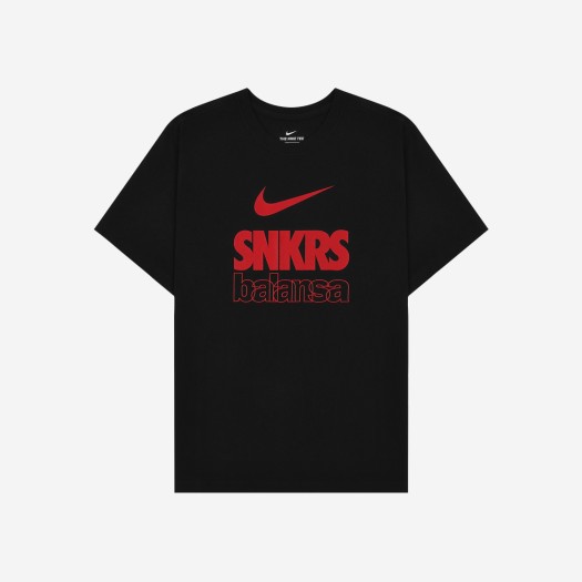 나이키 x 발란사 SNKRS 티셔츠 블랙 (CZ6366-010)