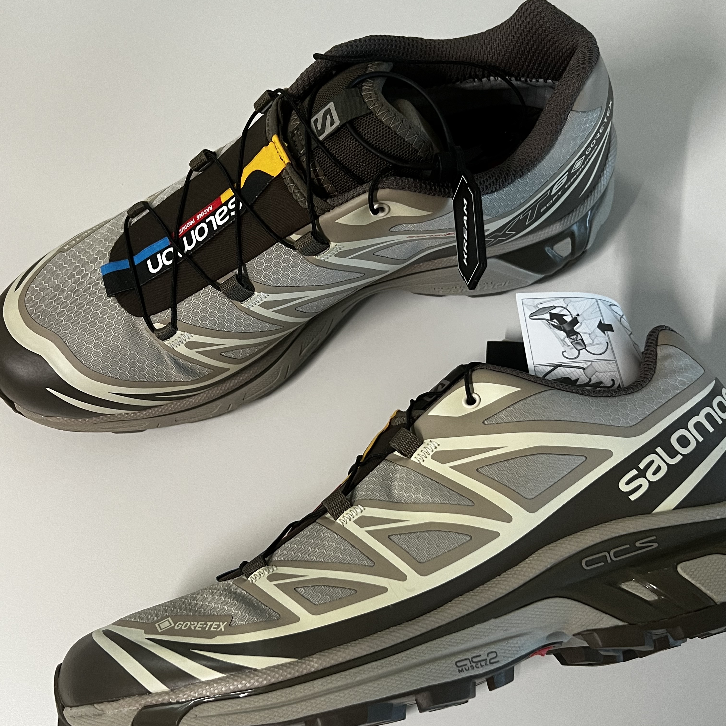 Salomon XT-6 Gore-Tex Vintage Khaki 착용 스타일