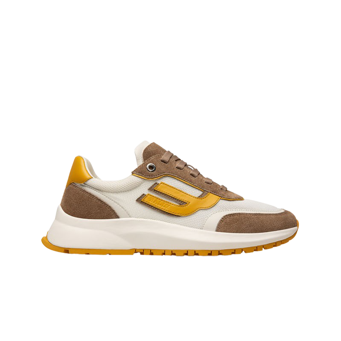 (W) 발리 데미 폴리에스터 패브릭 스니커즈 카나파 화이트 망고((W) Bally Demmy Polyester Fabric Sneakers Canapa White Mango) - 1