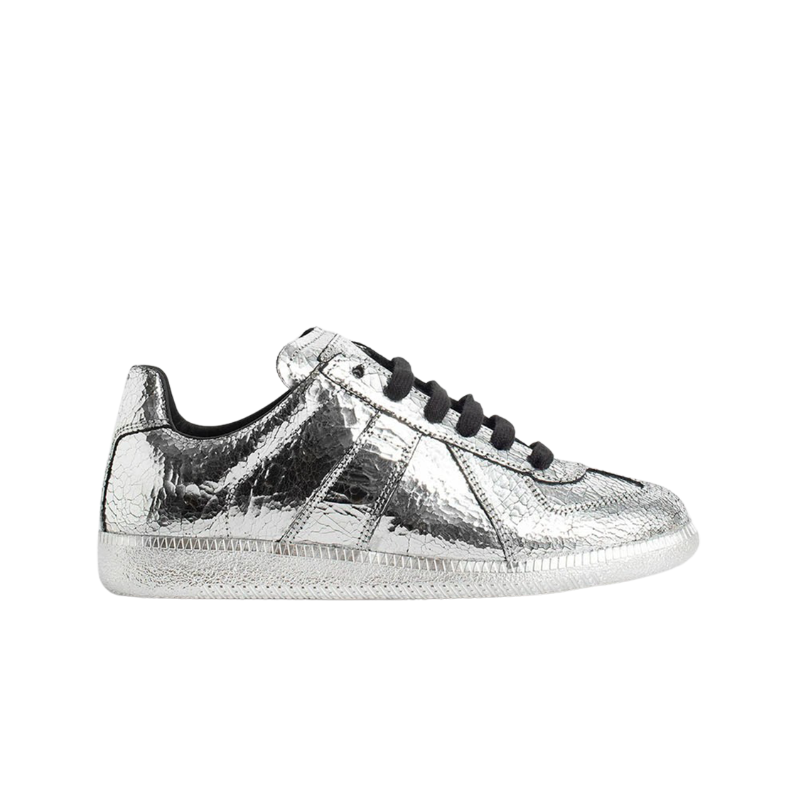 (W) 메종 마르지엘라 레플리카 브로큰 미러 스니커즈 실버((W) Maison Margiela Replica Broken Mirror Sneakers Silver) - 1