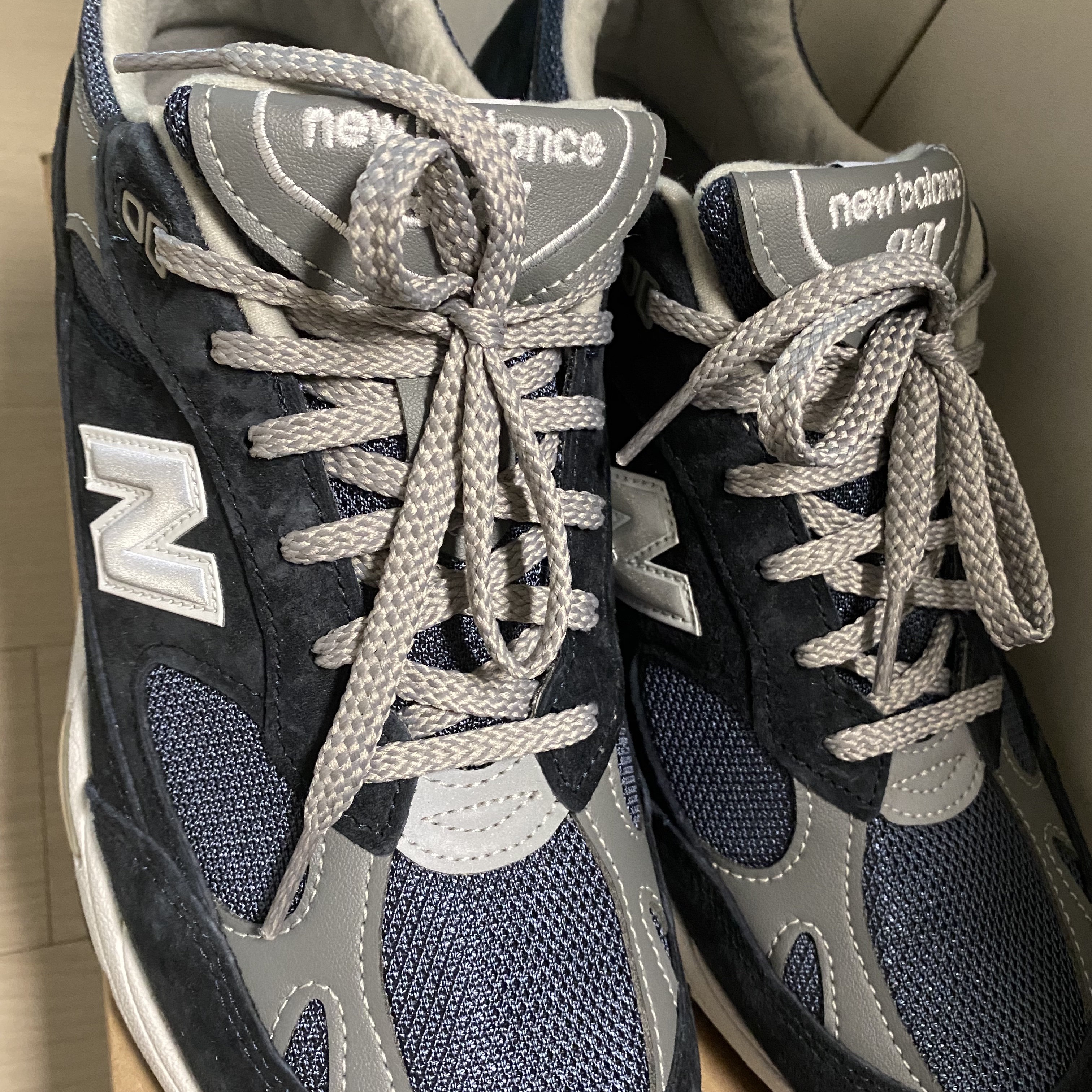 New Balance 991 Made in UK Navy 착용 스타일