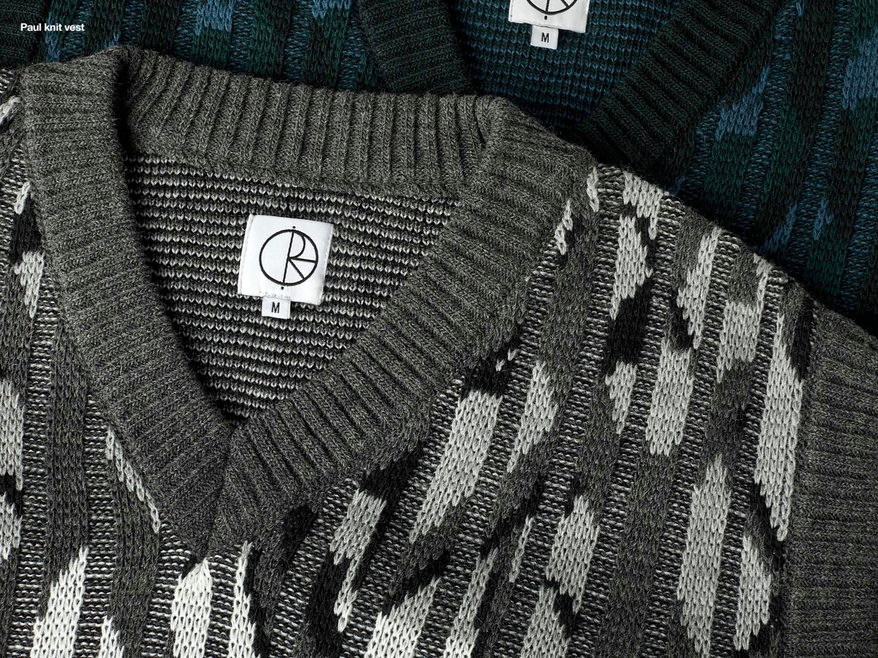 Polar Skate Co Paul Knit Vest Grey 착용 스타일