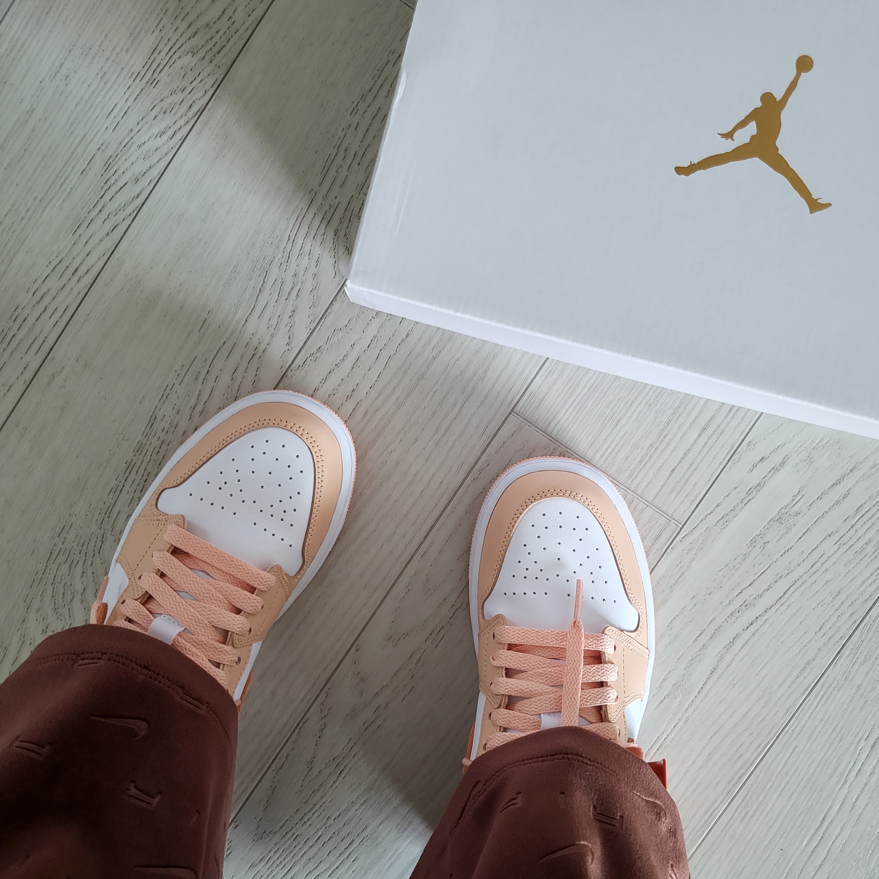 (W) Jordan 1 Low Sunset Haze 착용 스타일 - 4