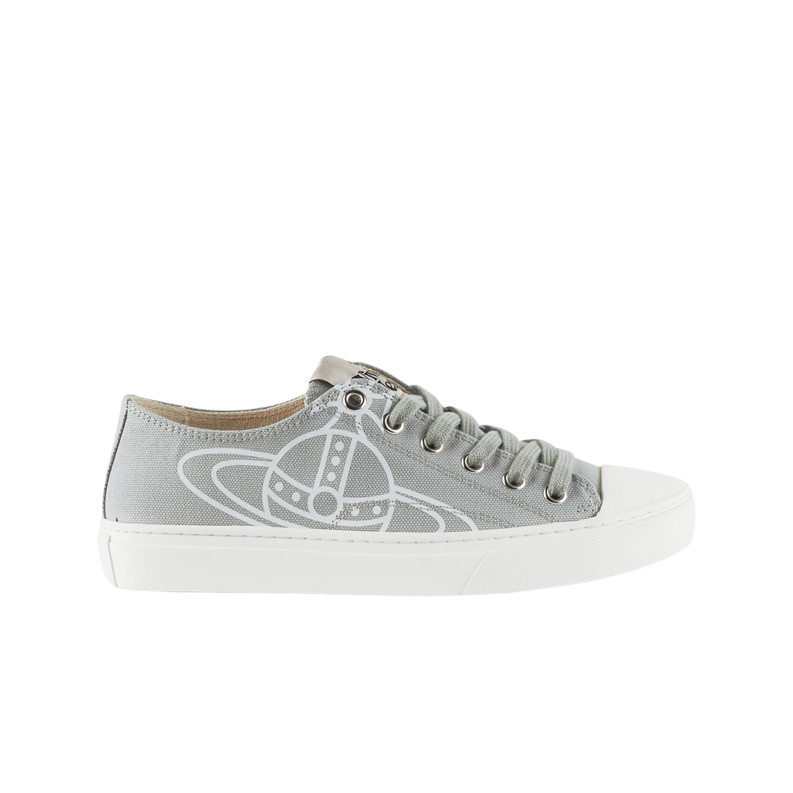 75020005W-W0004-P406 (W) Vivienne Westwood Plimsoll Low Top 2.0 Trainer Pearl Grey