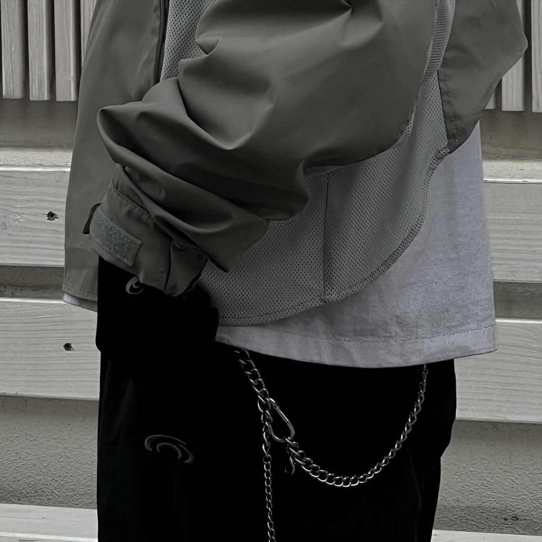 Art Of Field Assembled Jacket Beige 착용 스타일 - 2
