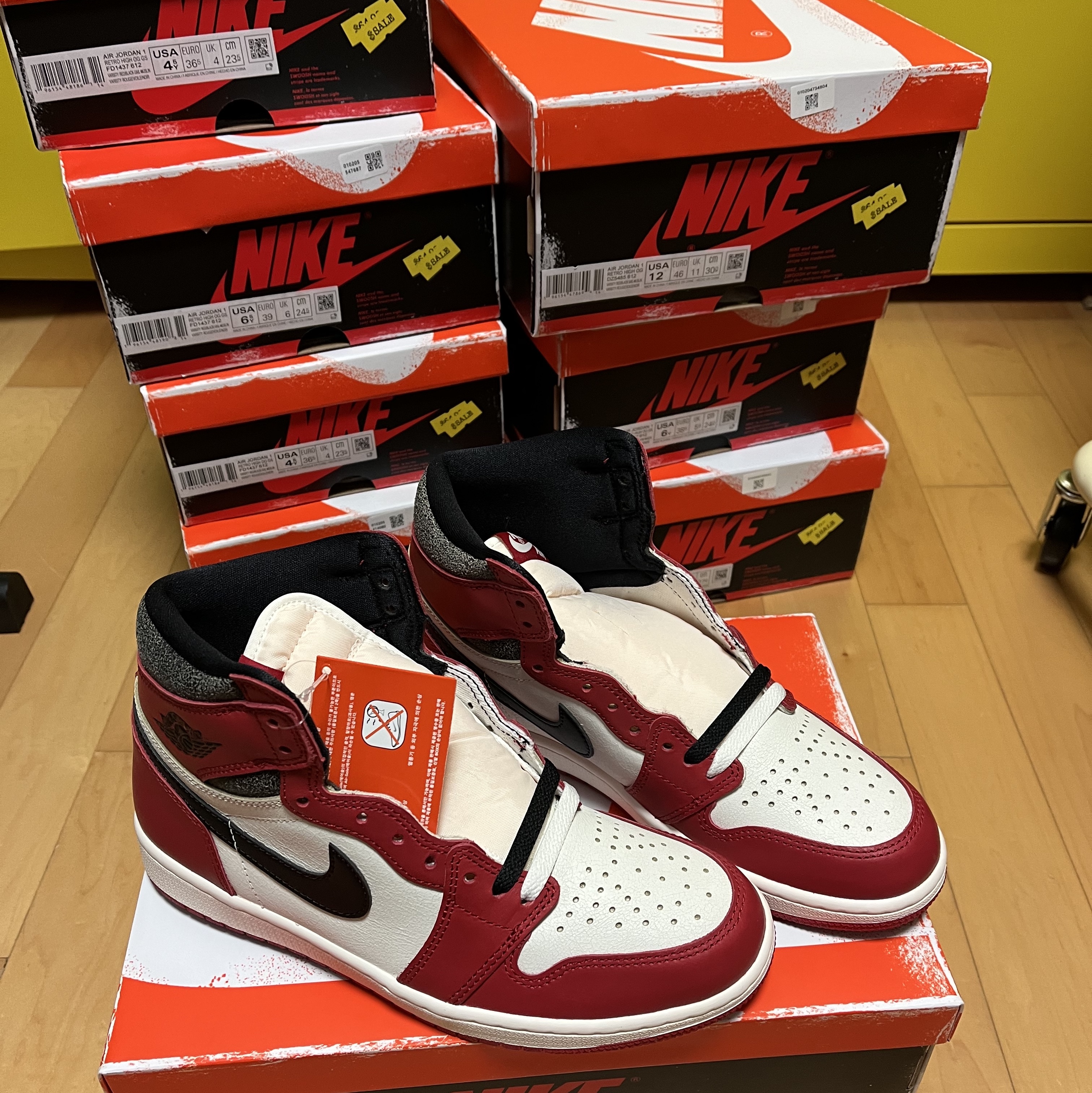 Jordan 1 Retro High OG Chicago 2022, (GS) Jordan 1 Retro High OG Chicago 2022 착용 스타일