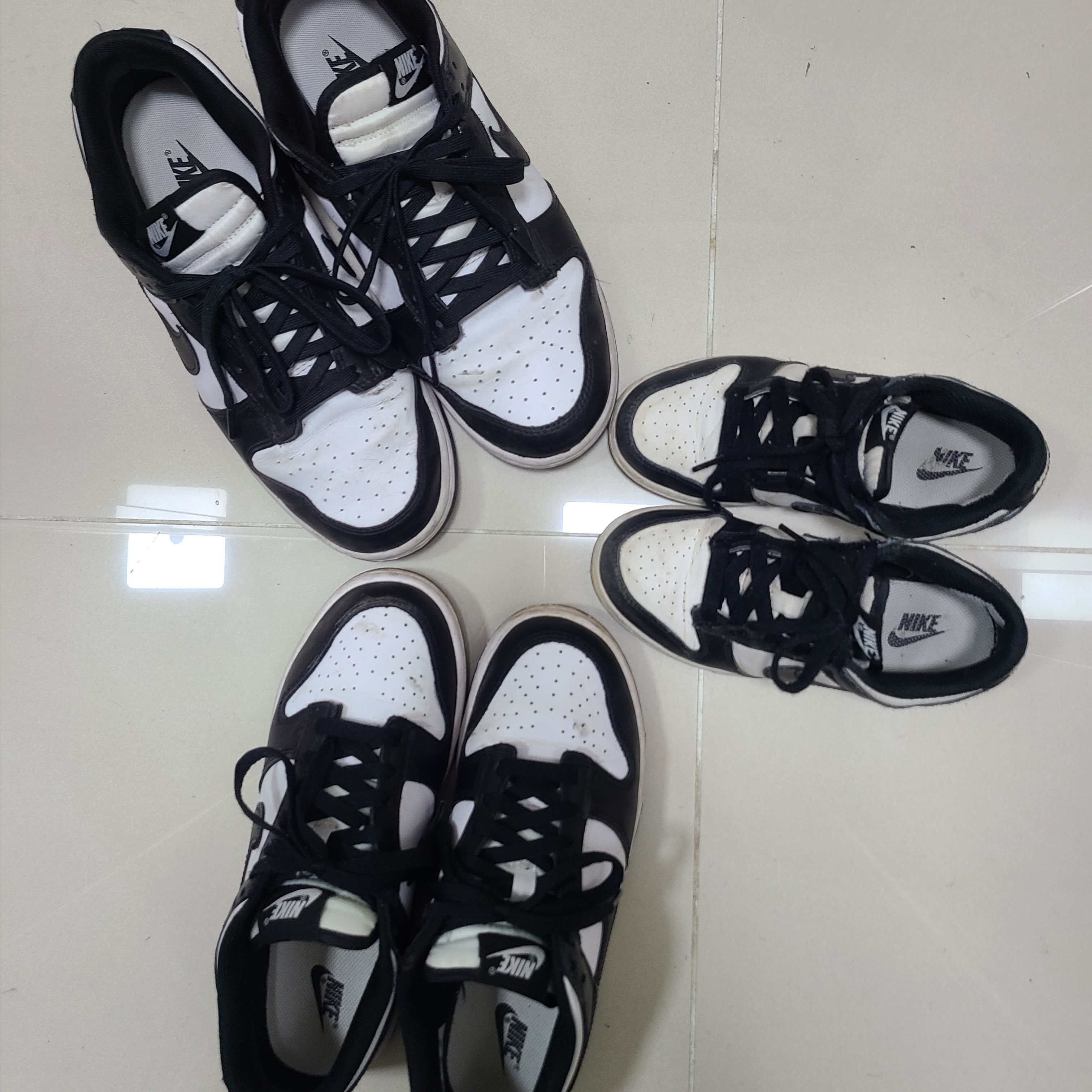 Nike Dunk Low Retro Black, (GS) Nike Dunk Low Black 착용 스타일