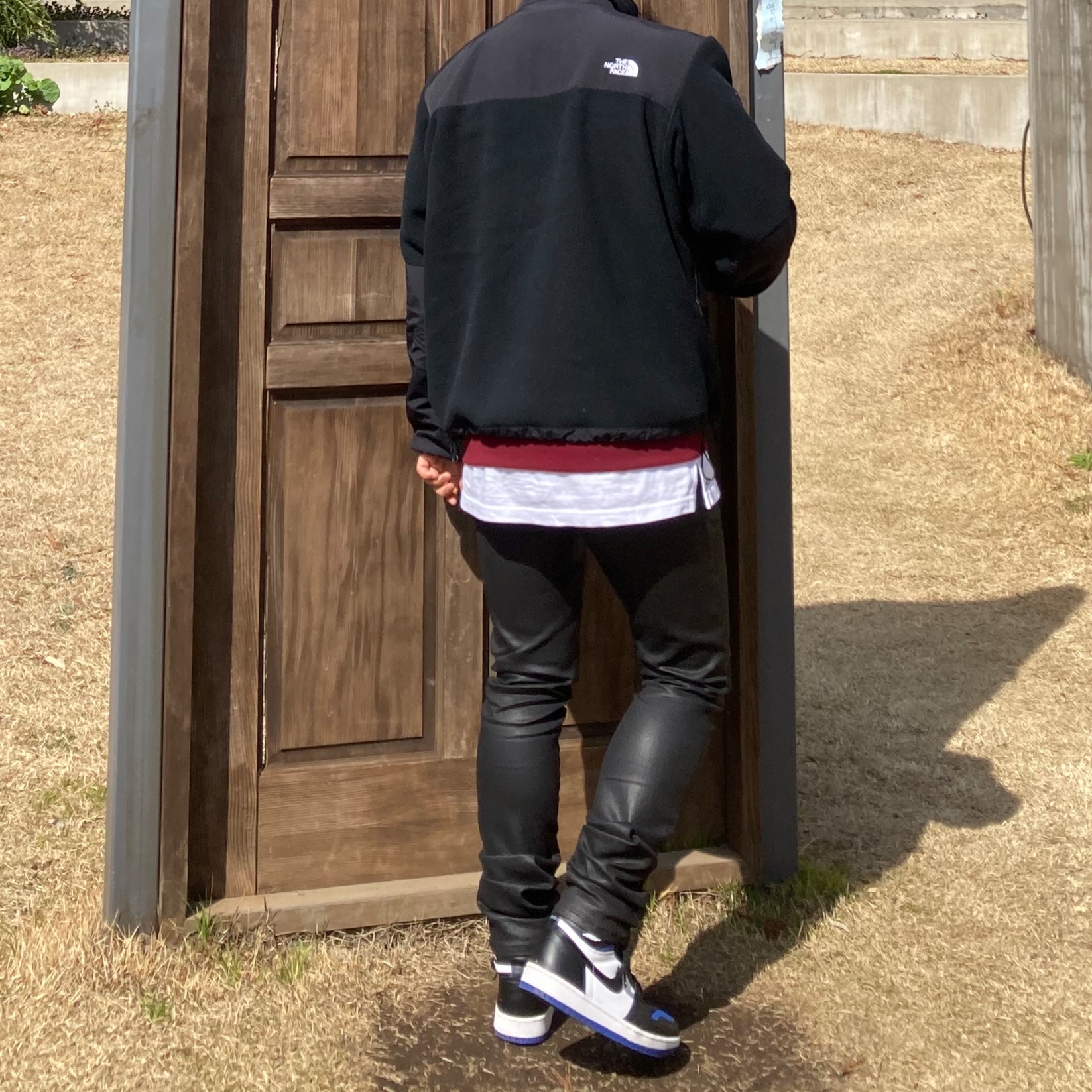 Supreme x The North Face Arc Logo Denali Fleece Jacket Black - 19SS, Supreme Box Logo Crewneck Cardinal - 22FW 착용 스타일