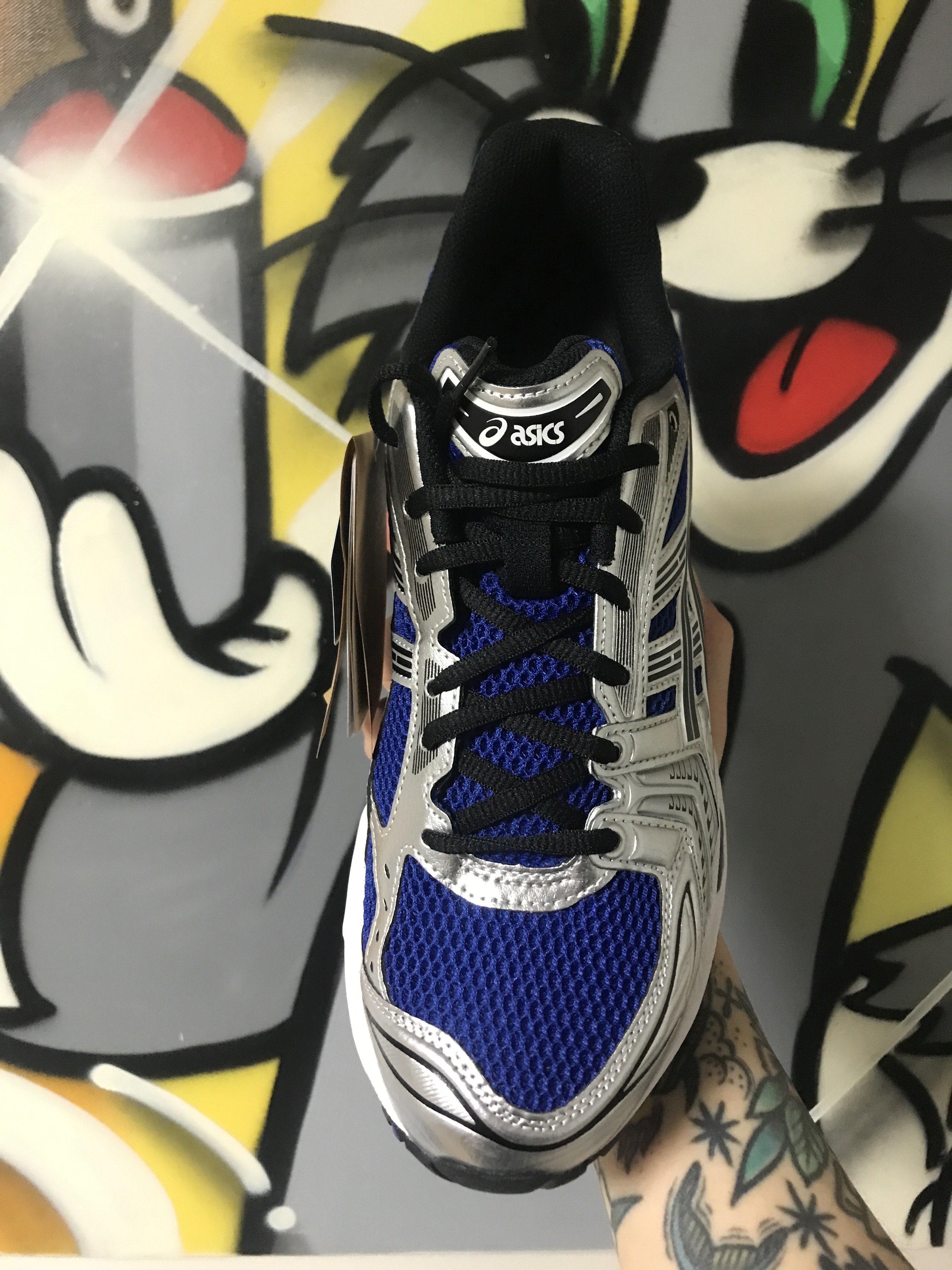Asics Gel-Kayano 14 Monaco Blue Black 착용 스타일 - 2