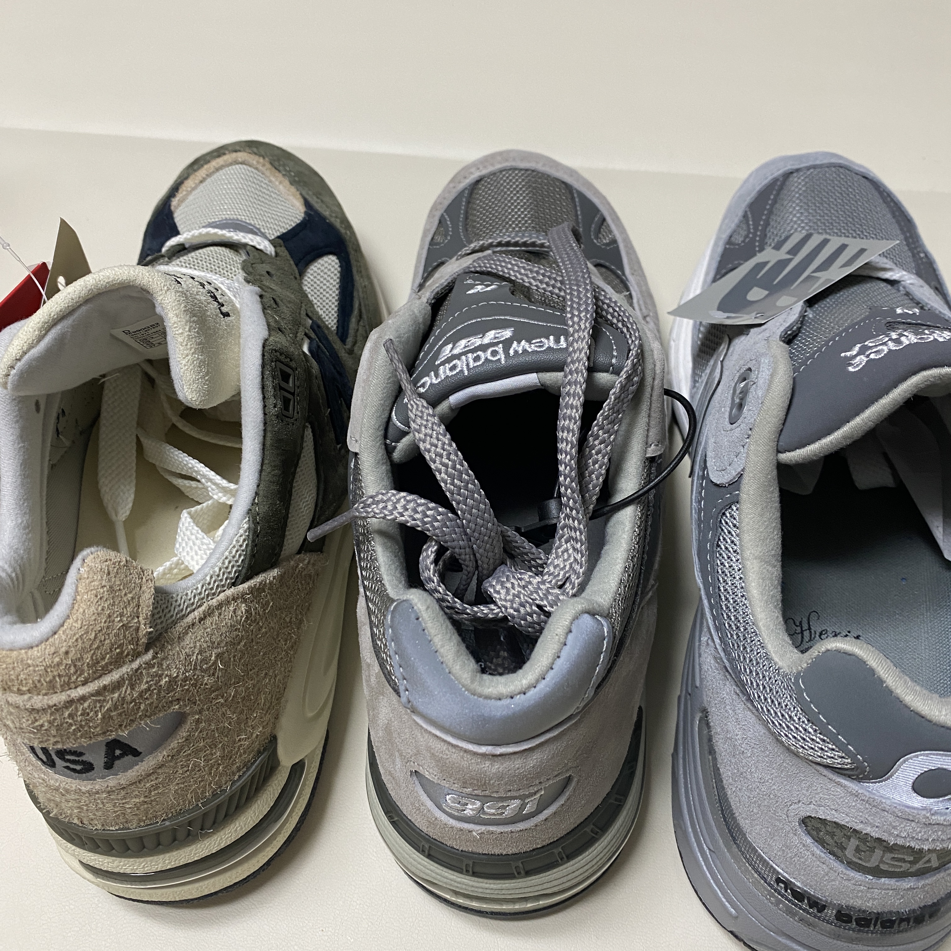 New Balance 991 Made in UK Grey 착용 스타일 - 2
