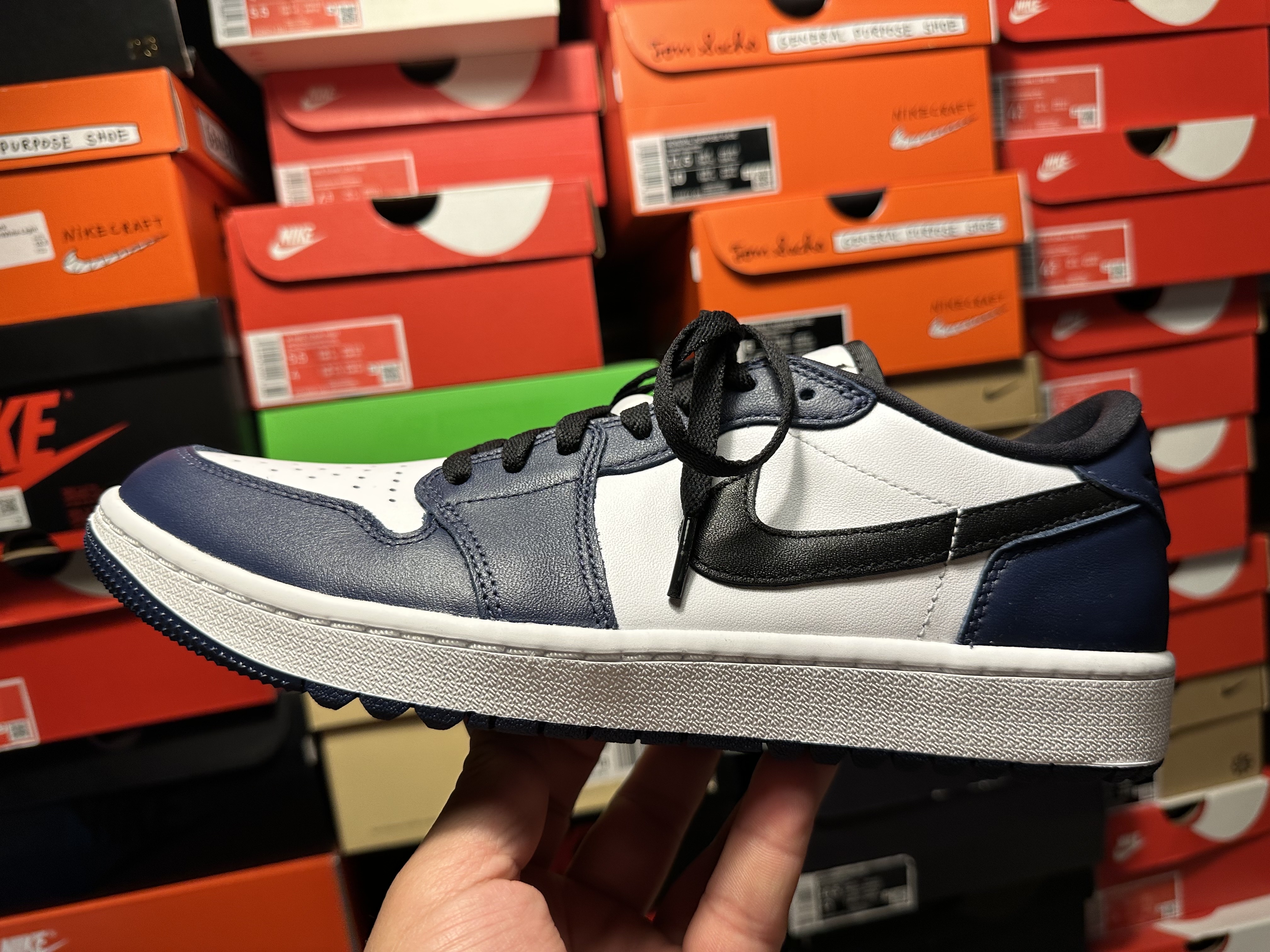 Jordan 1 Low Golf Midnight Navy 착용 스타일 - 4
